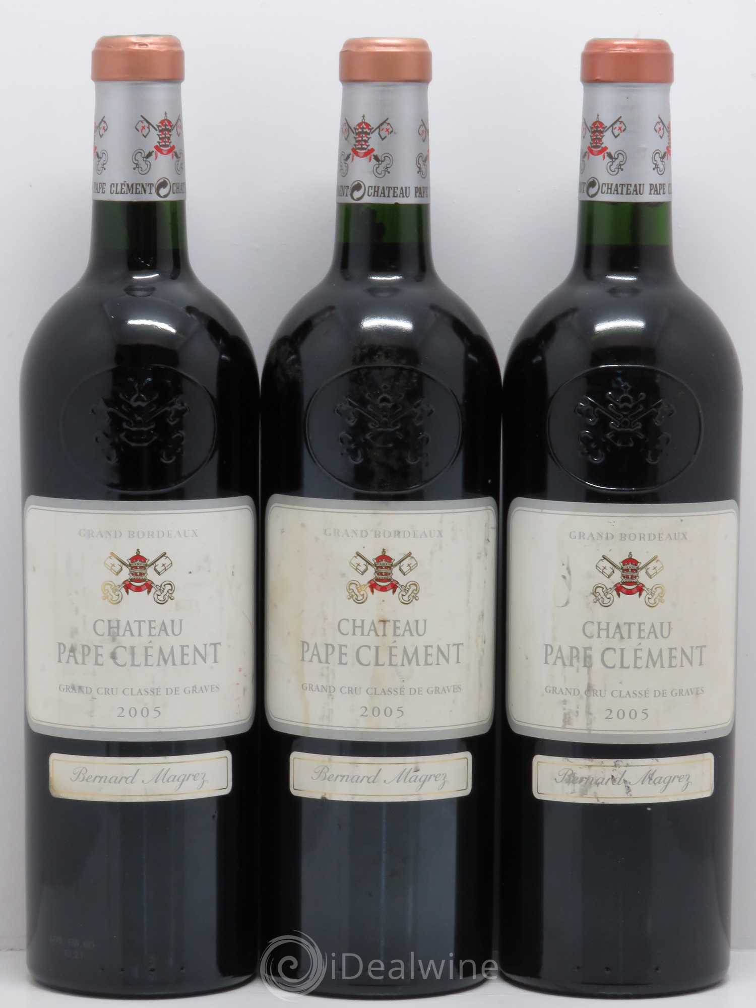 Château Pape Clément Cru Classé de Graves 2005 - Lot de 3 bouteilles - 0