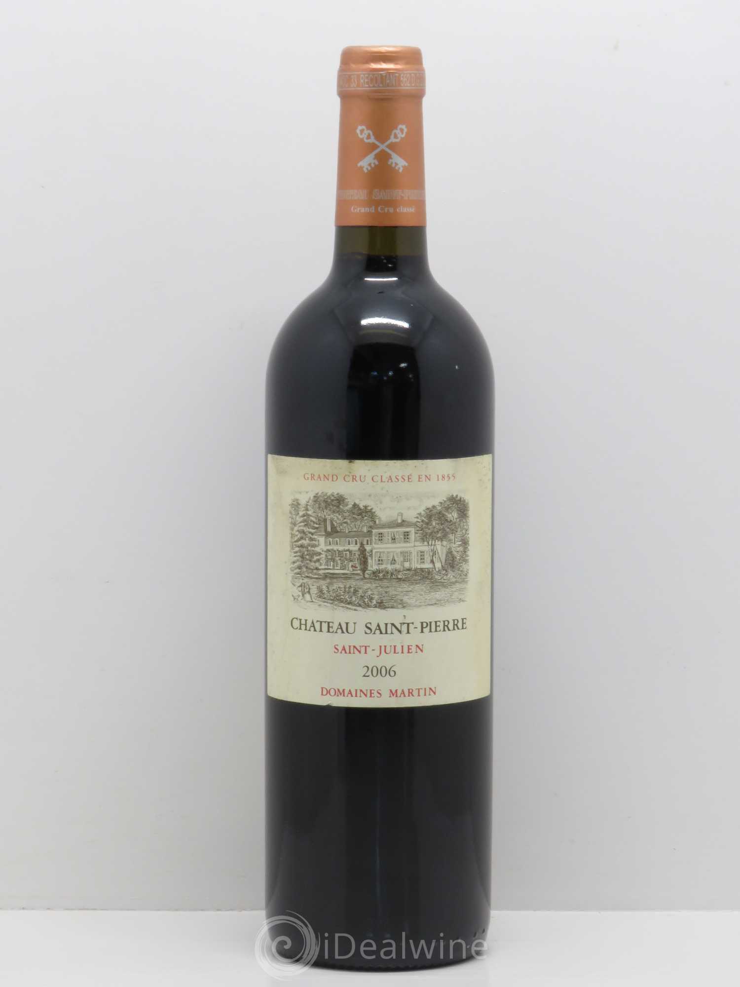 Château Saint-Pierre 4ème Grand Cru Classé 2006 - Lot de 1 bouteille - 0