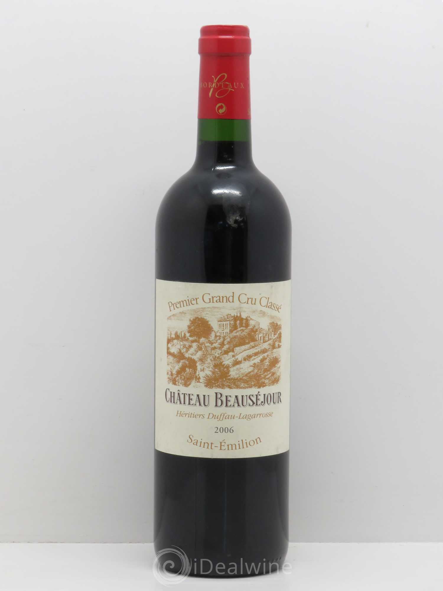 Château Beauséjour (Duffau-Lagarrosse) 1er Grand Cru Classé B 2006 - Lot de 1 bouteille - 0