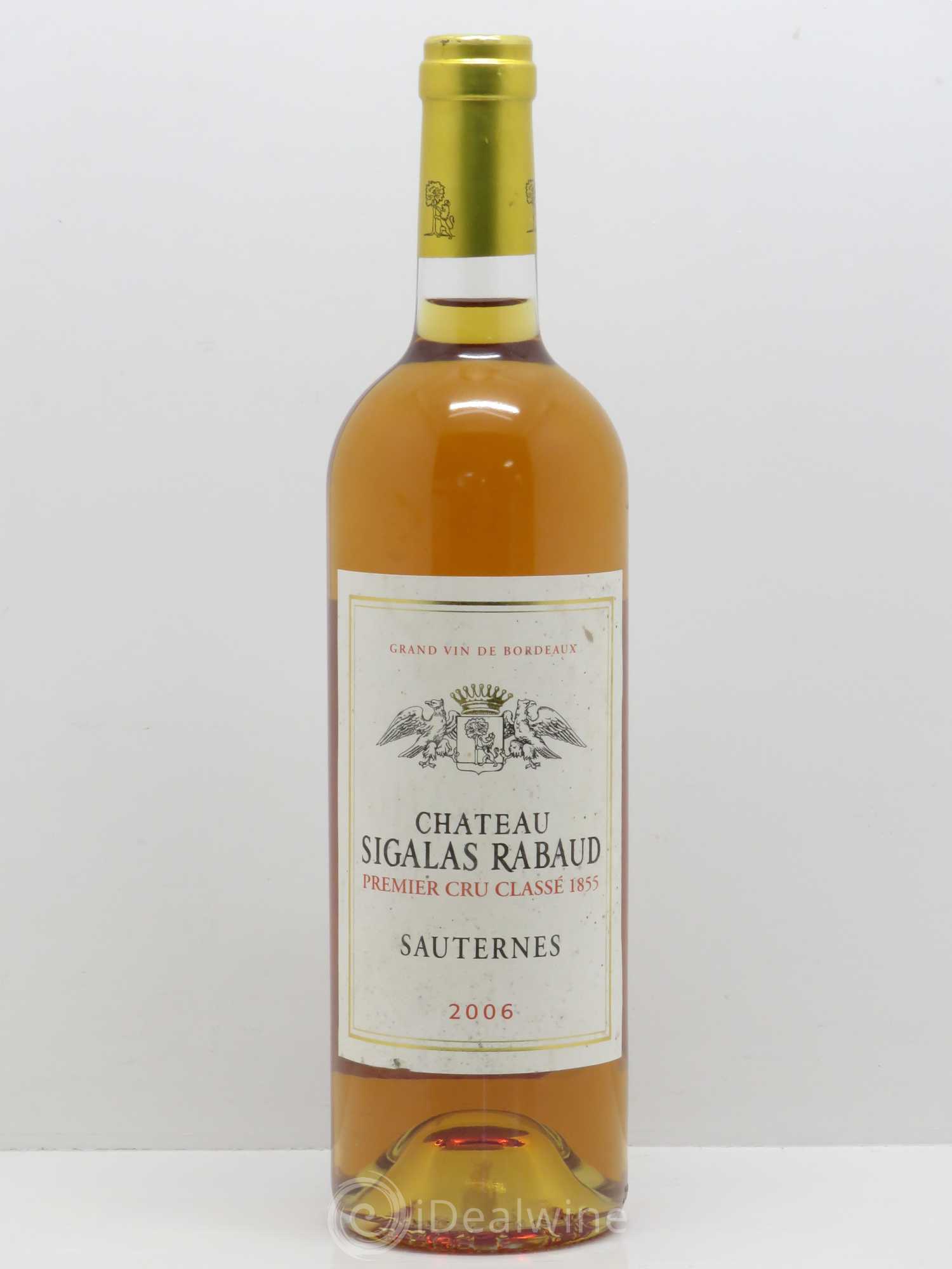Château Sigalas Rabaud 1er Grand Cru Classé 2006 - Lot de 1 bouteille - 0