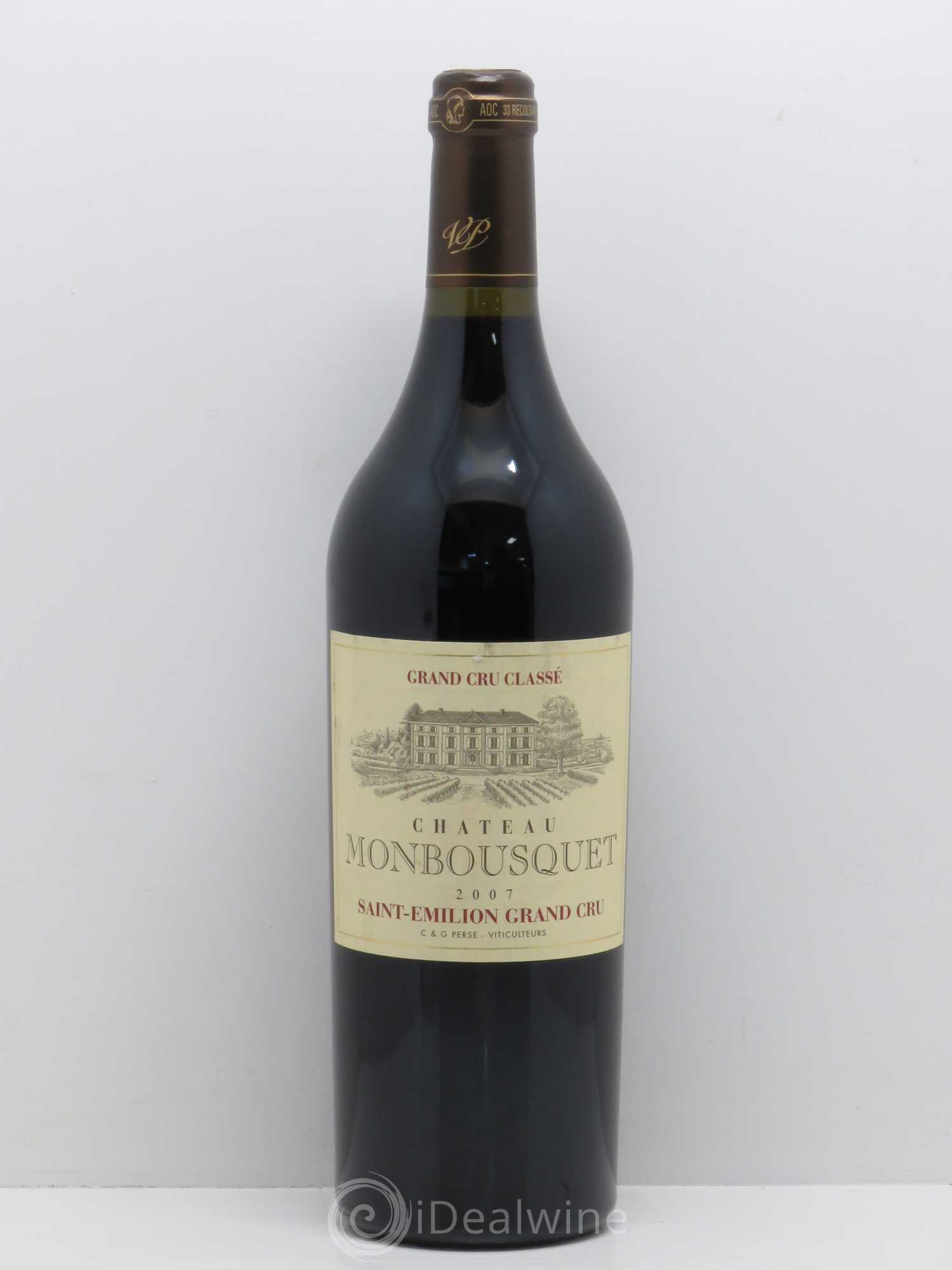 Château Monbousquet Grand Cru Classé 2007 - Lot de 1 bouteille - 0