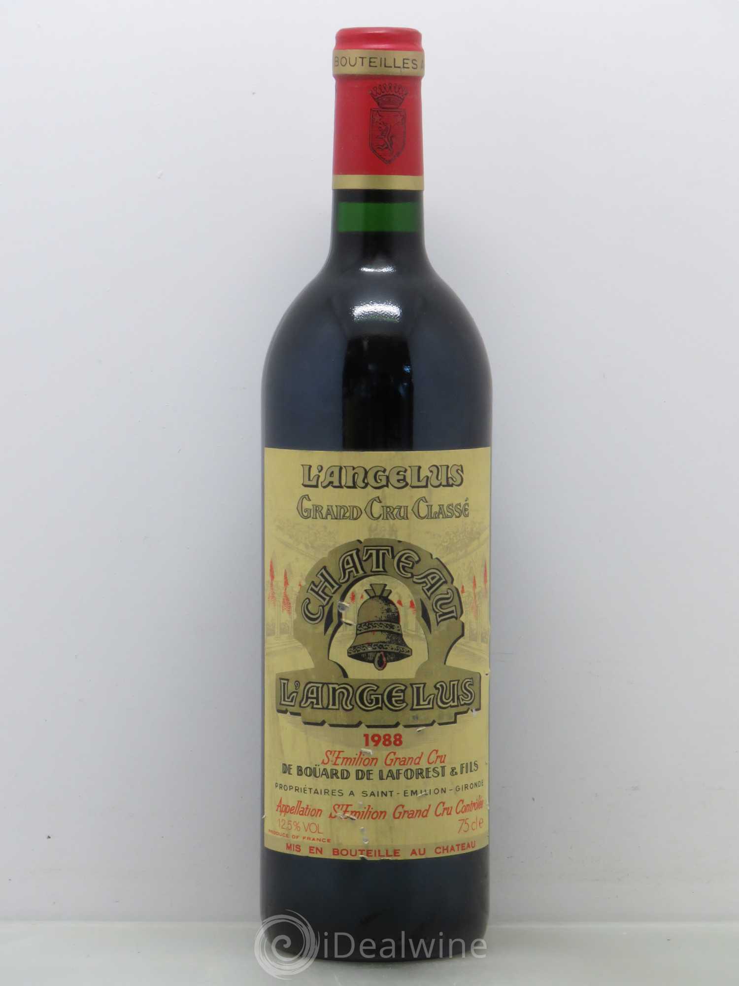 Château Angélus 1er Grand Cru Classé A 1988 - Lot de 1 bouteille - 0