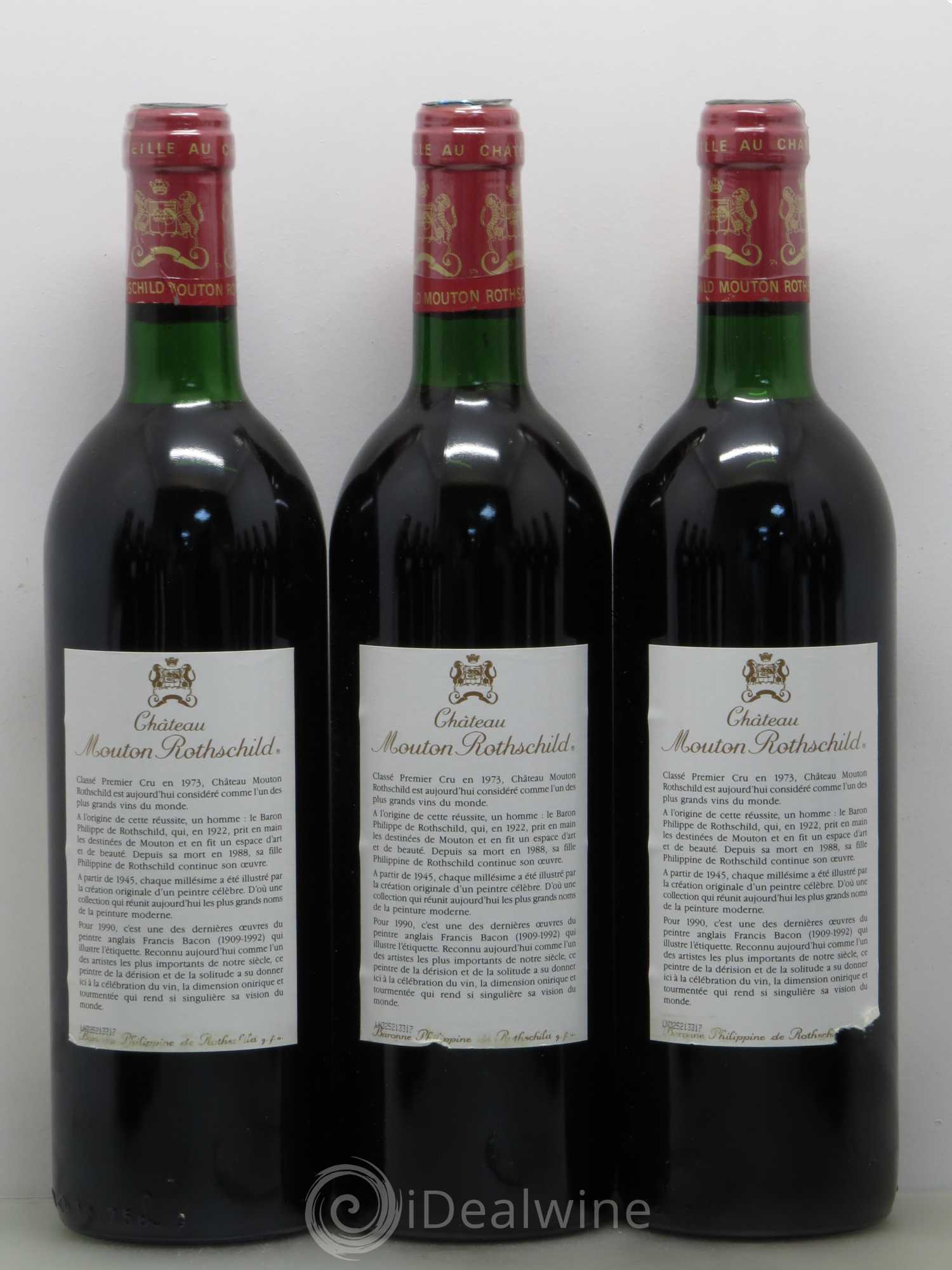 Château Mouton Rothschild 1er Grand Cru Classé 1990 - Lot de 12 bouteilles - 2