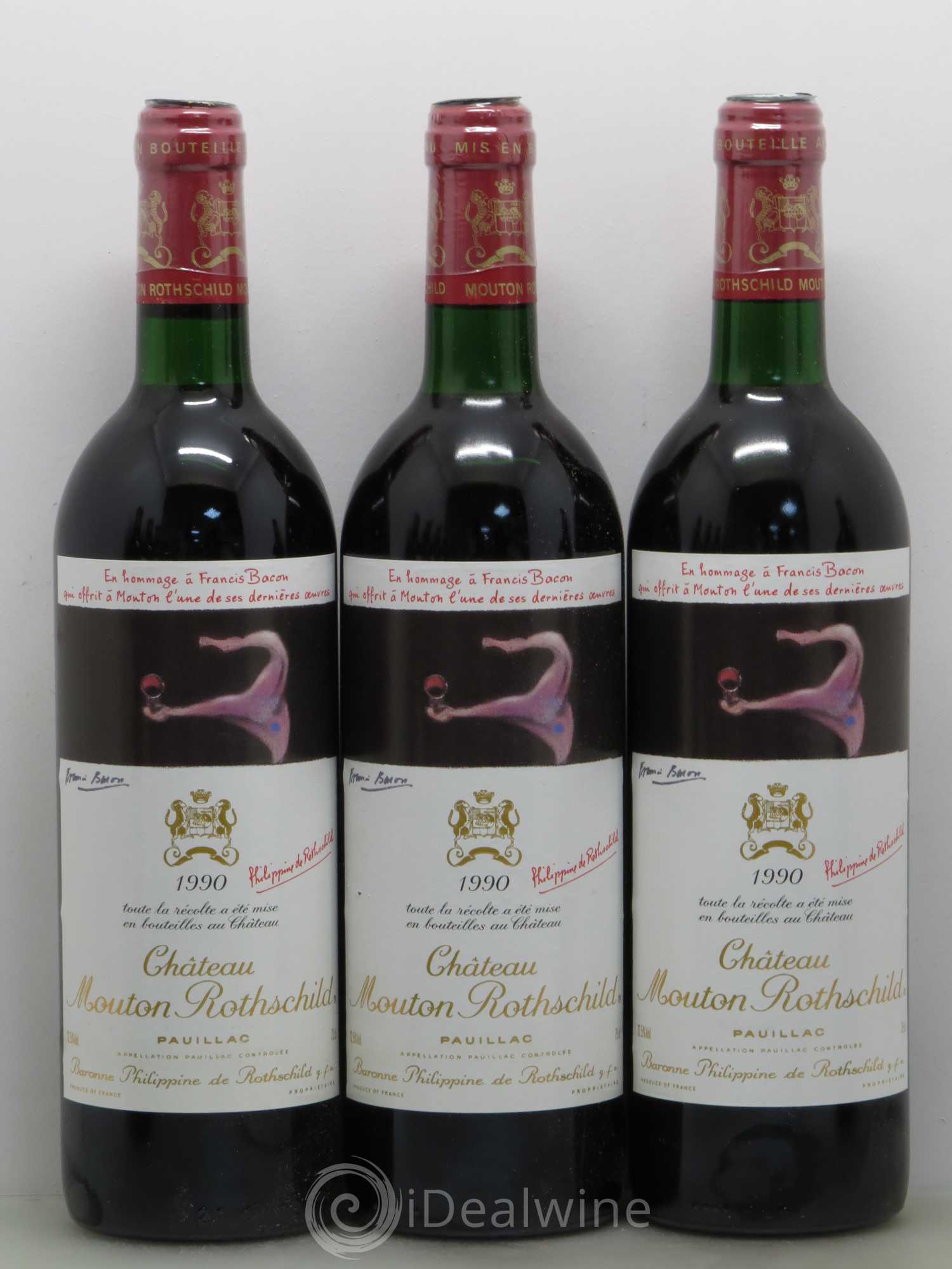 Château Mouton Rothschild 1er Grand Cru Classé 1990 - Lot de 12 bouteilles - 3