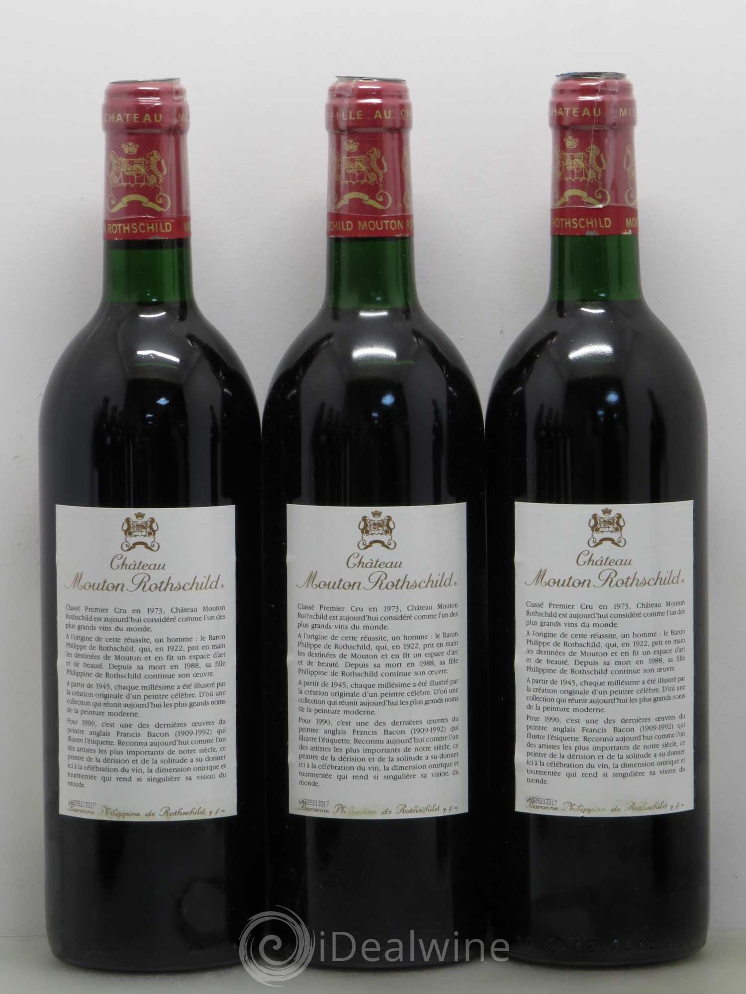Château Mouton Rothschild 1er Grand Cru Classé 1990 - Lot de 12 bouteilles - 4
