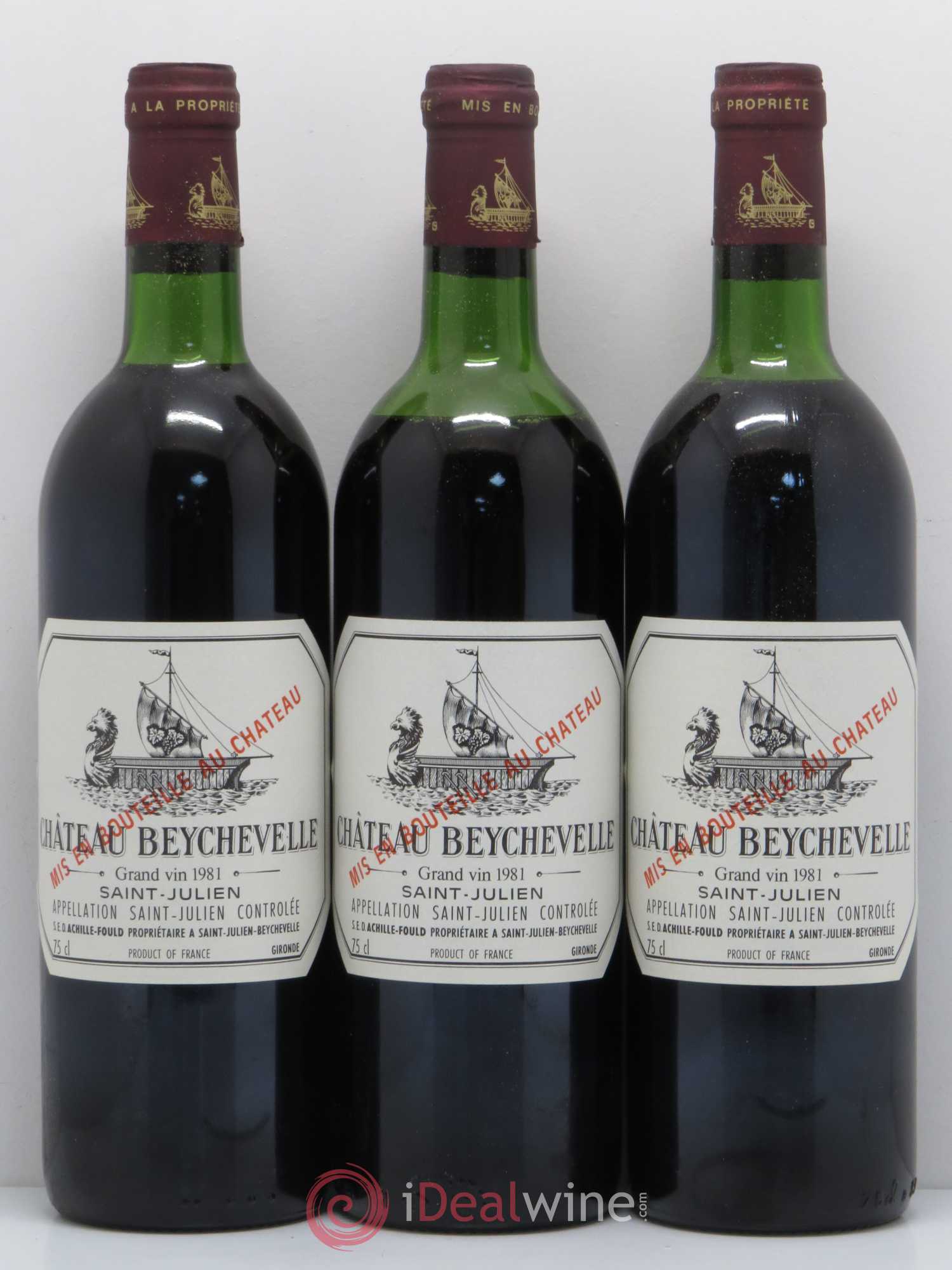 Château Beychevelle 4ème Grand Cru Classé 1981 - Lot de 6 bouteilles - 2