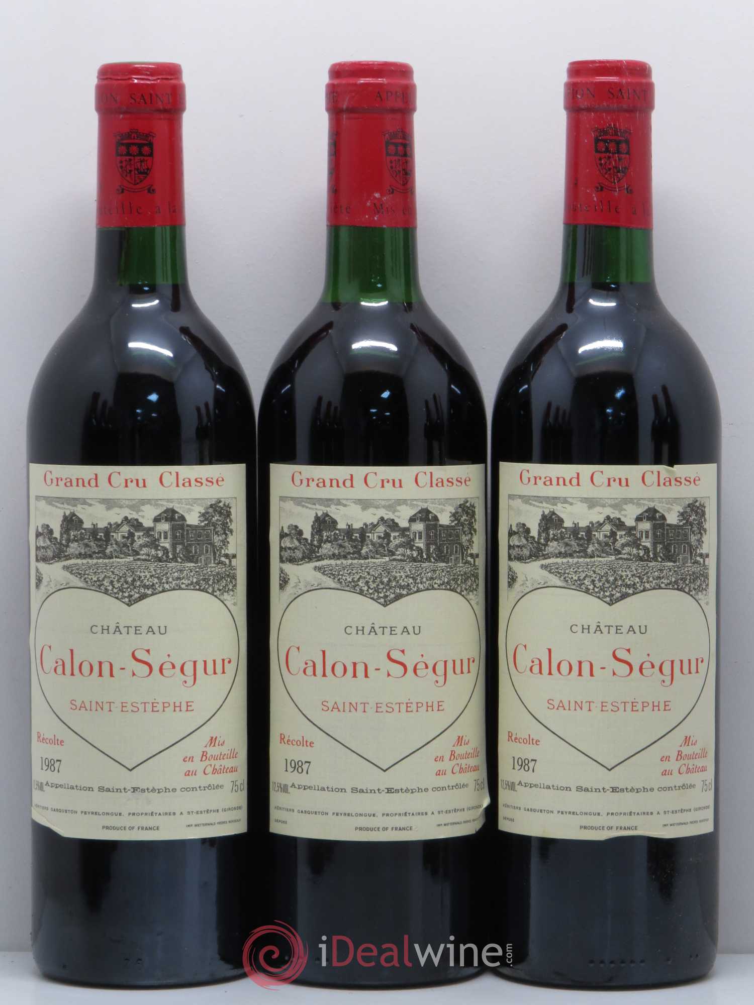 Château Calon Ségur 3ème Grand Cru Classé 1987 - Lot de 12 bouteilles - 2
