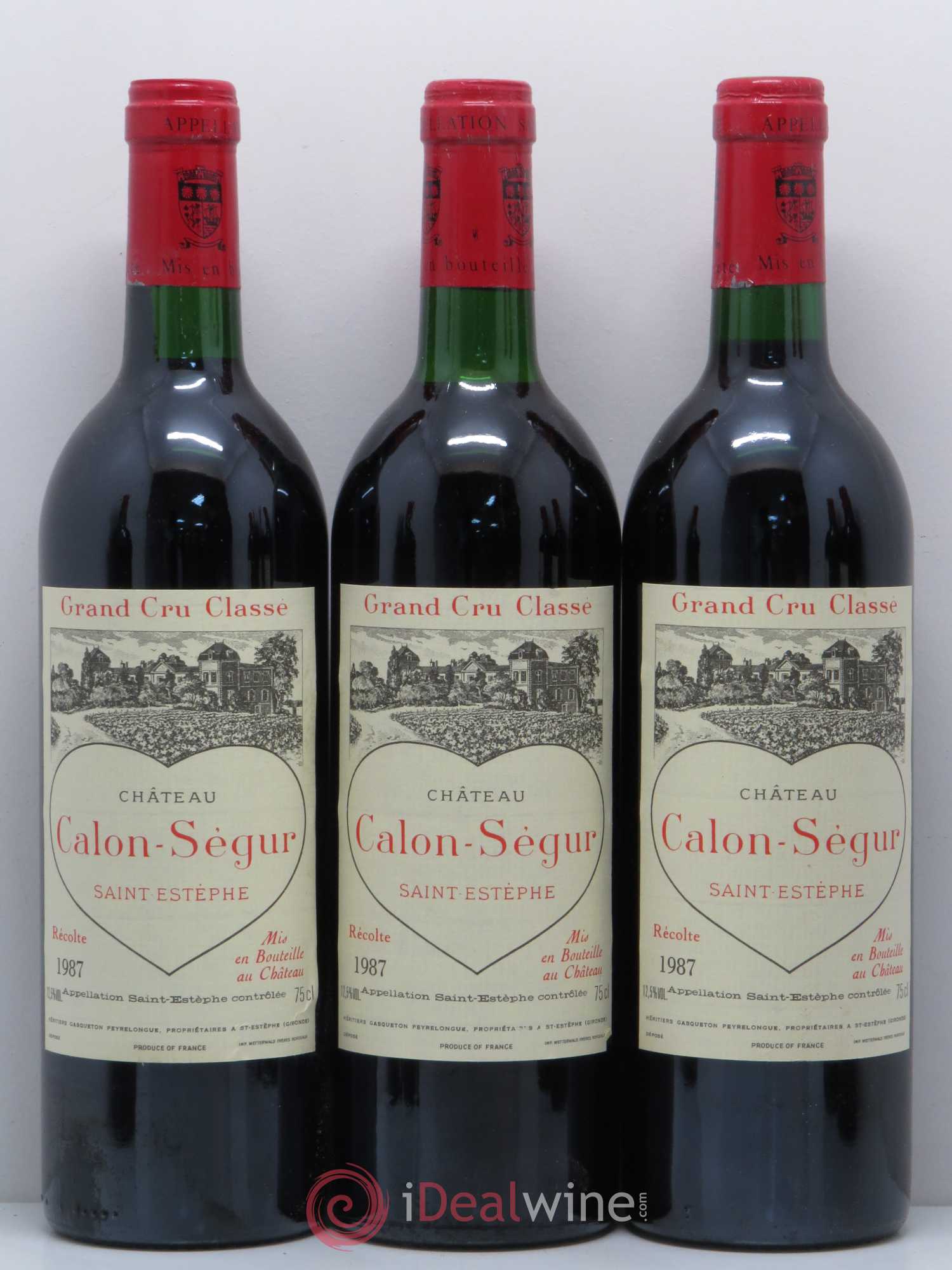 Château Calon Ségur 3ème Grand Cru Classé 1987 - Lot de 12 bouteilles - 3