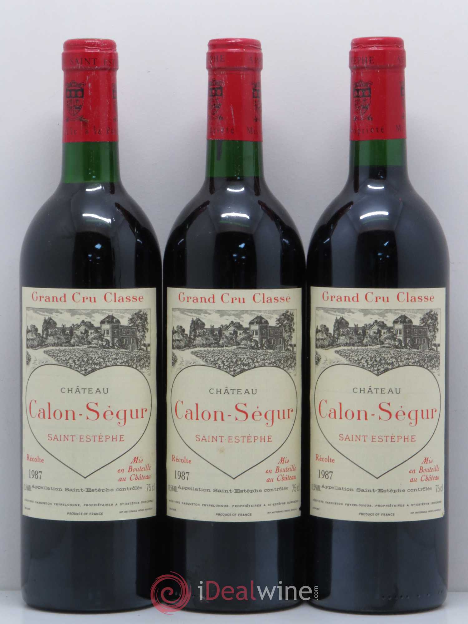 Château Calon Ségur 3ème Grand Cru Classé 1987 - Lot de 12 bouteilles - 4