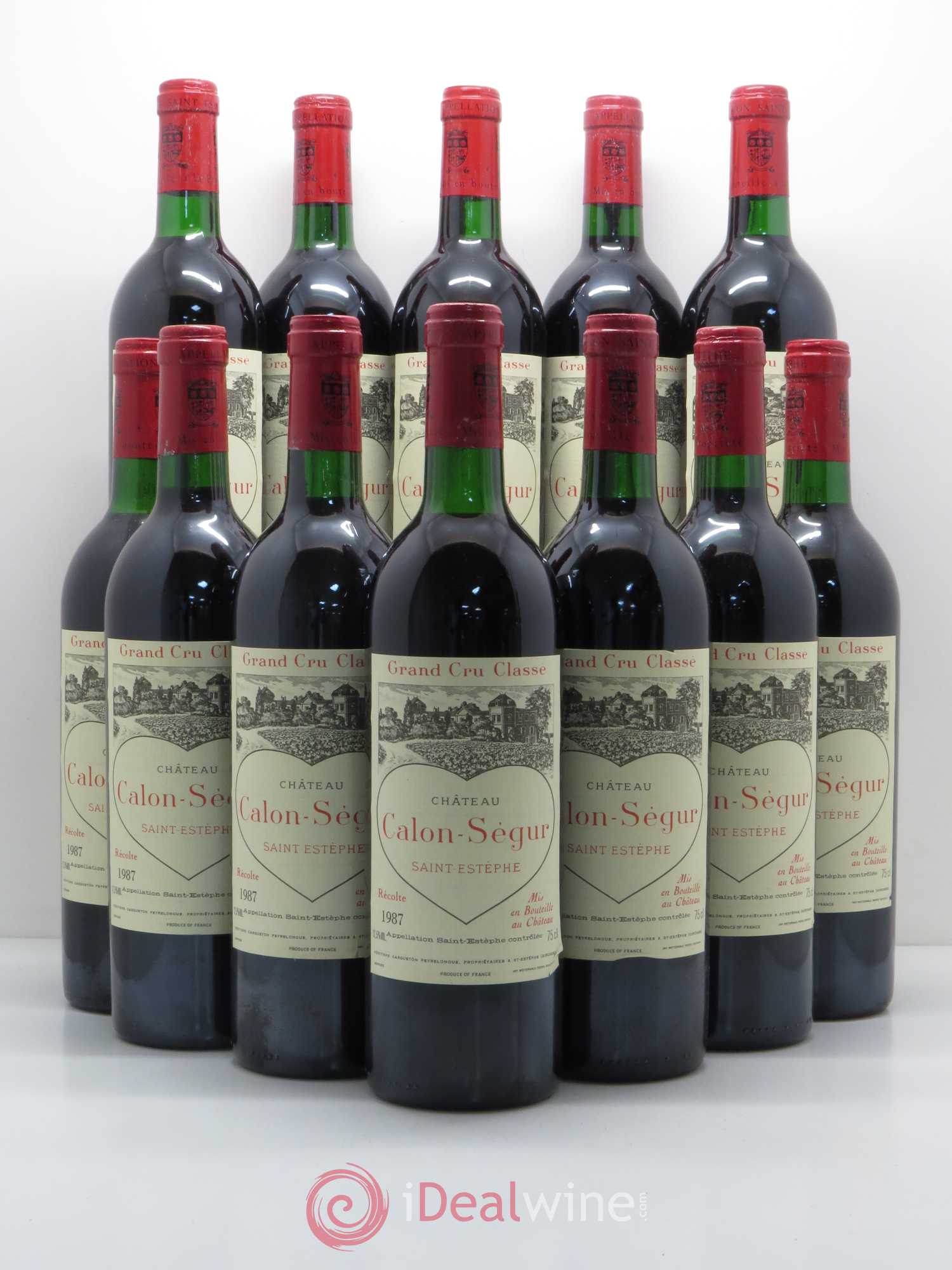 Château Calon Ségur 3ème Grand Cru Classé 1987 - Lot de 12 bouteilles - 0