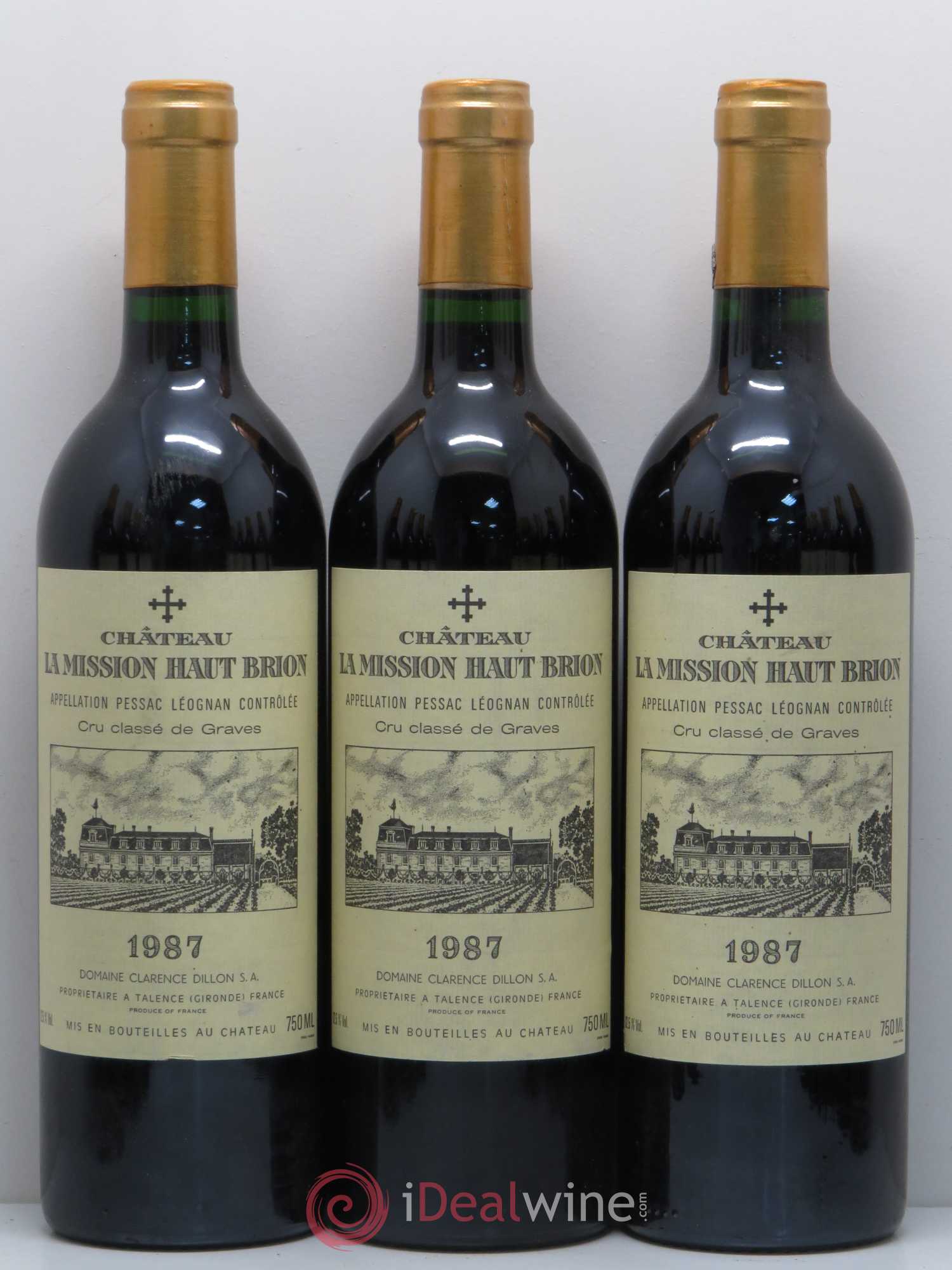 Château la Mission Haut-Brion Cru Classé de Graves 1987 - Lotto di 12 bottiglie - 1
