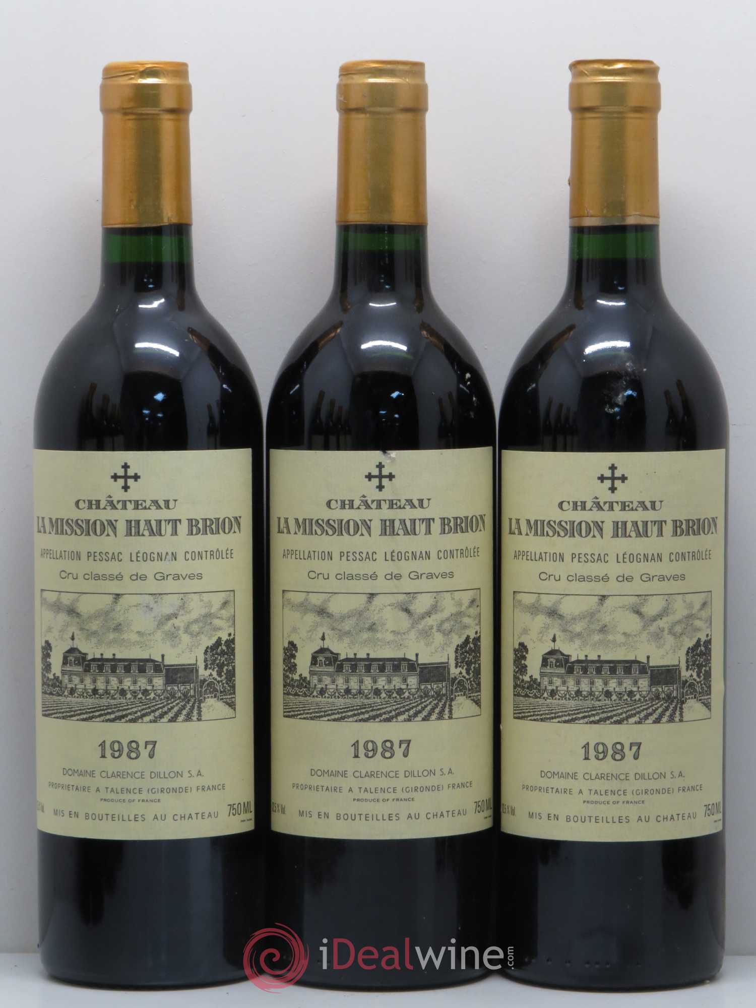 Château la Mission Haut-Brion Cru Classé de Graves 1987 - Lotto di 12 bottiglie - 2