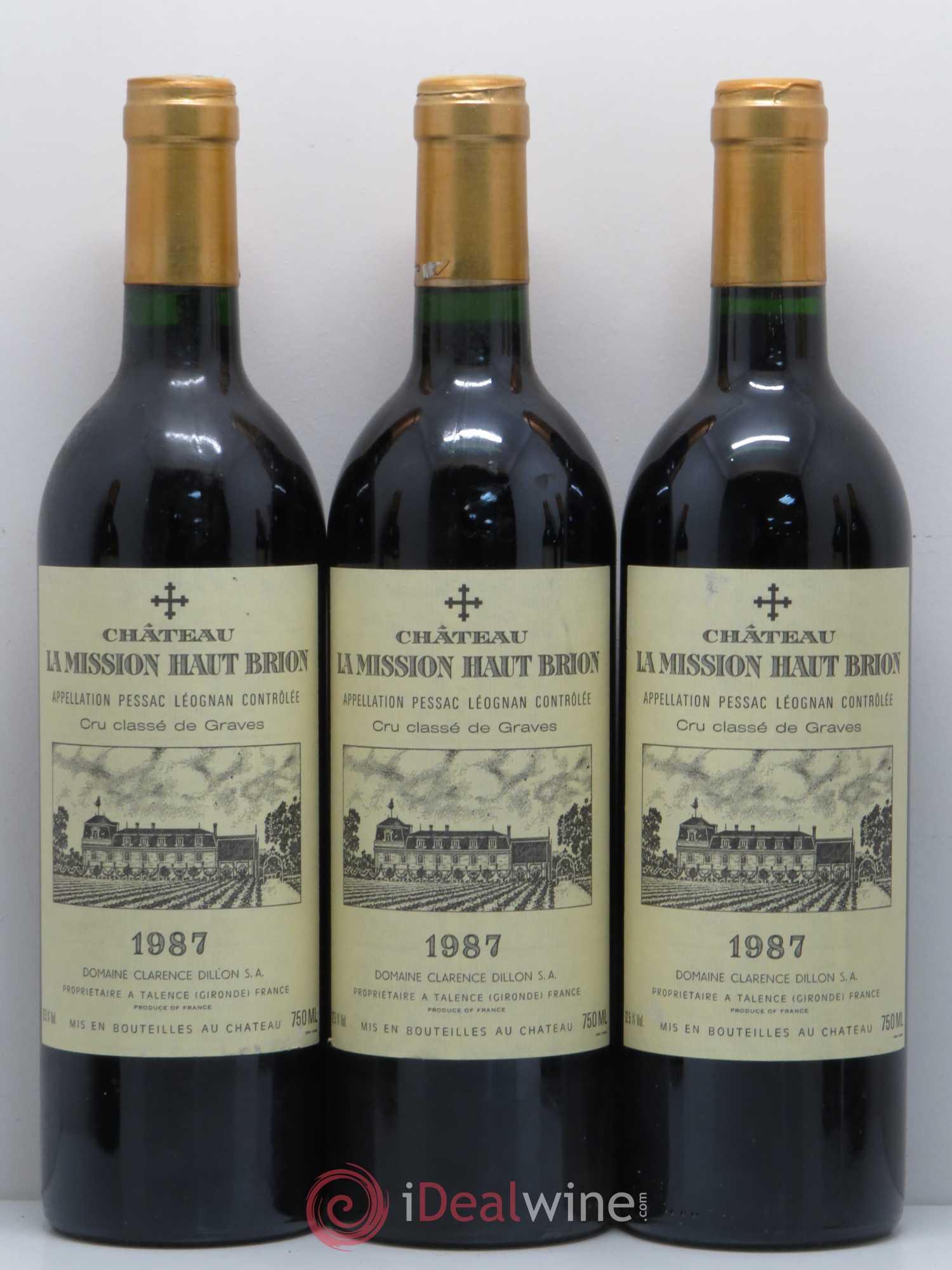 Château la Mission Haut-Brion Cru Classé de Graves 1987 - Lotto di 12 bottiglie - 3