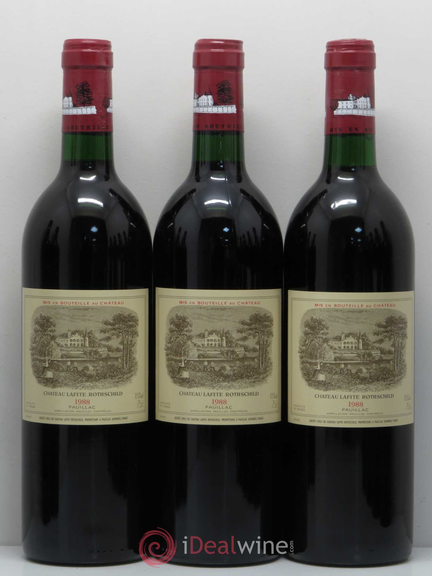 Château Lafite Rothschild 1er Grand Cru Classé 1988 - Lot de 12 bouteilles - 2