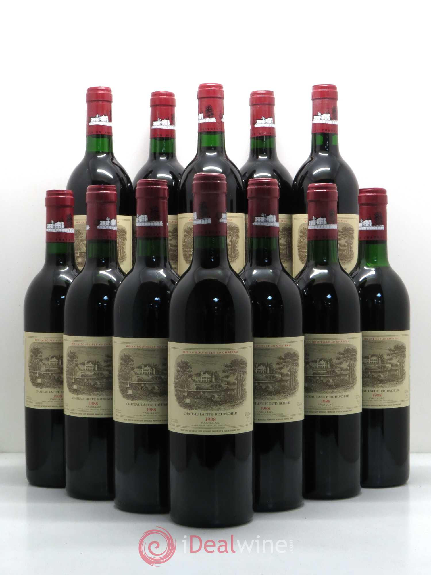 Château Lafite Rothschild 1er Grand Cru Classé 1988 - Lot de 12 bouteilles - 0