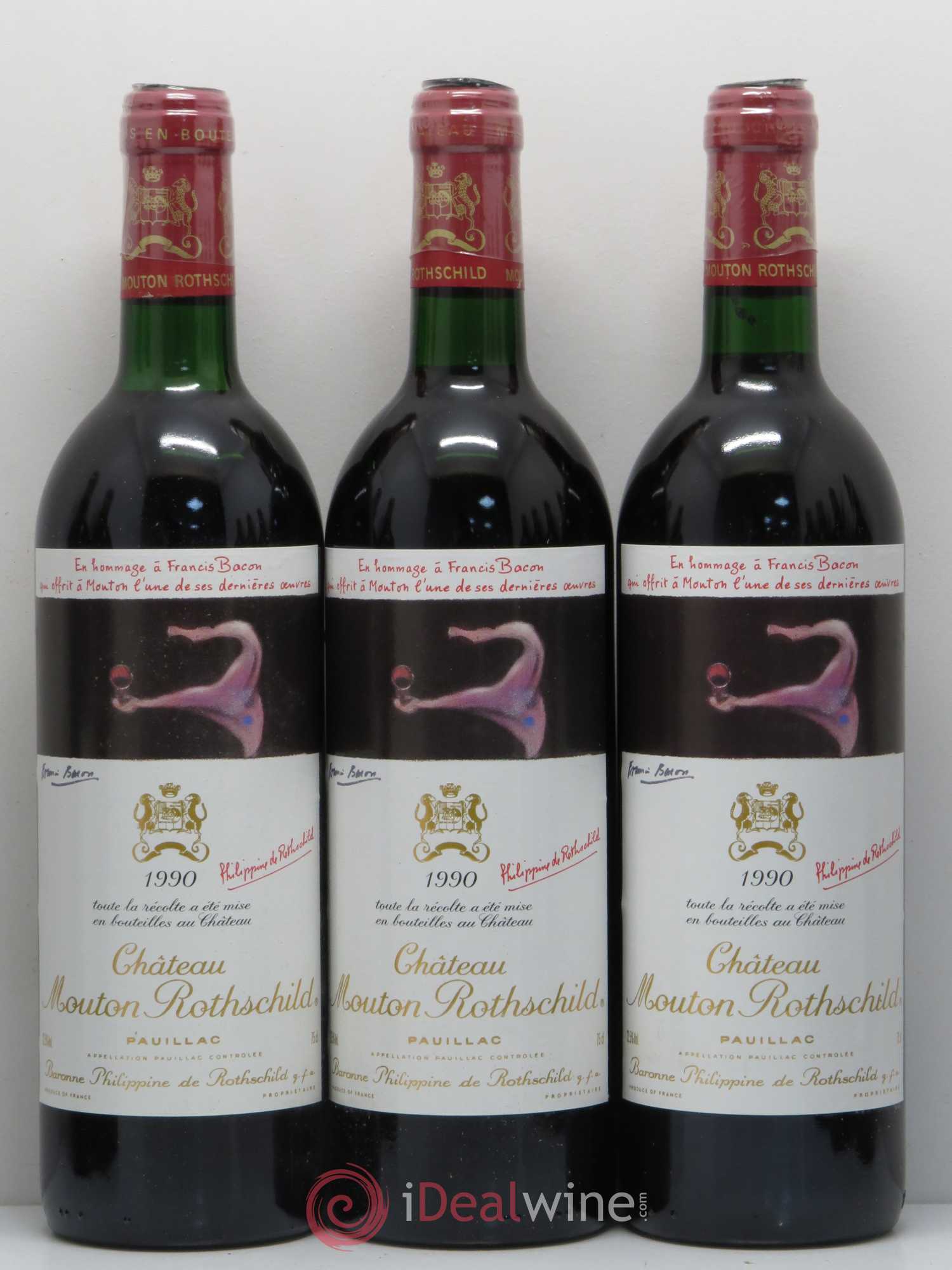 Château Mouton Rothschild 1er Grand Cru Classé 1990 - Lot de 12 bouteilles - 3