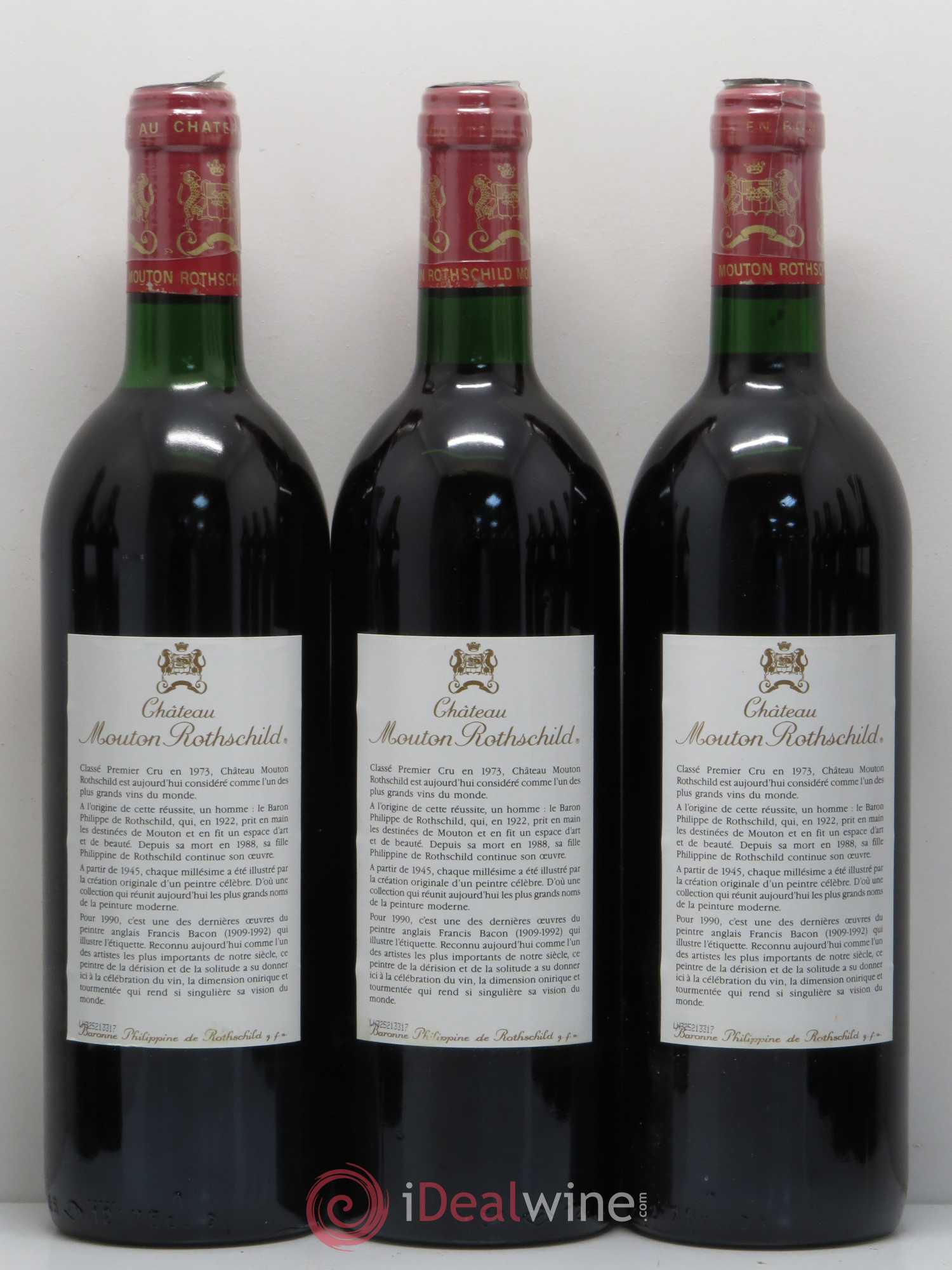 Château Mouton Rothschild 1er Grand Cru Classé 1990 - Lot de 12 bouteilles - 4