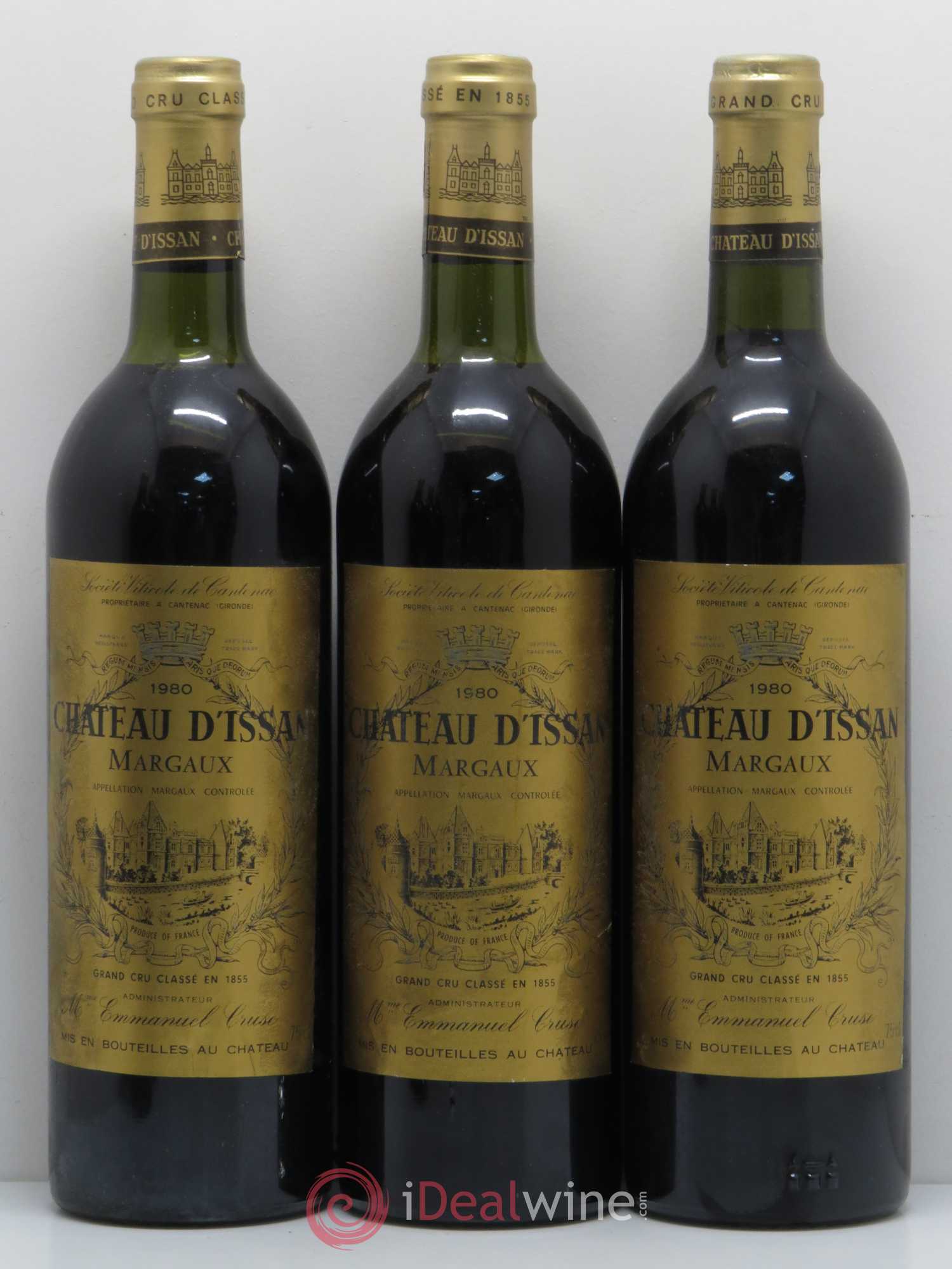 Château d'Issan 3ème Grand Cru Classé 1980 - Lot de 6 bouteilles - 1