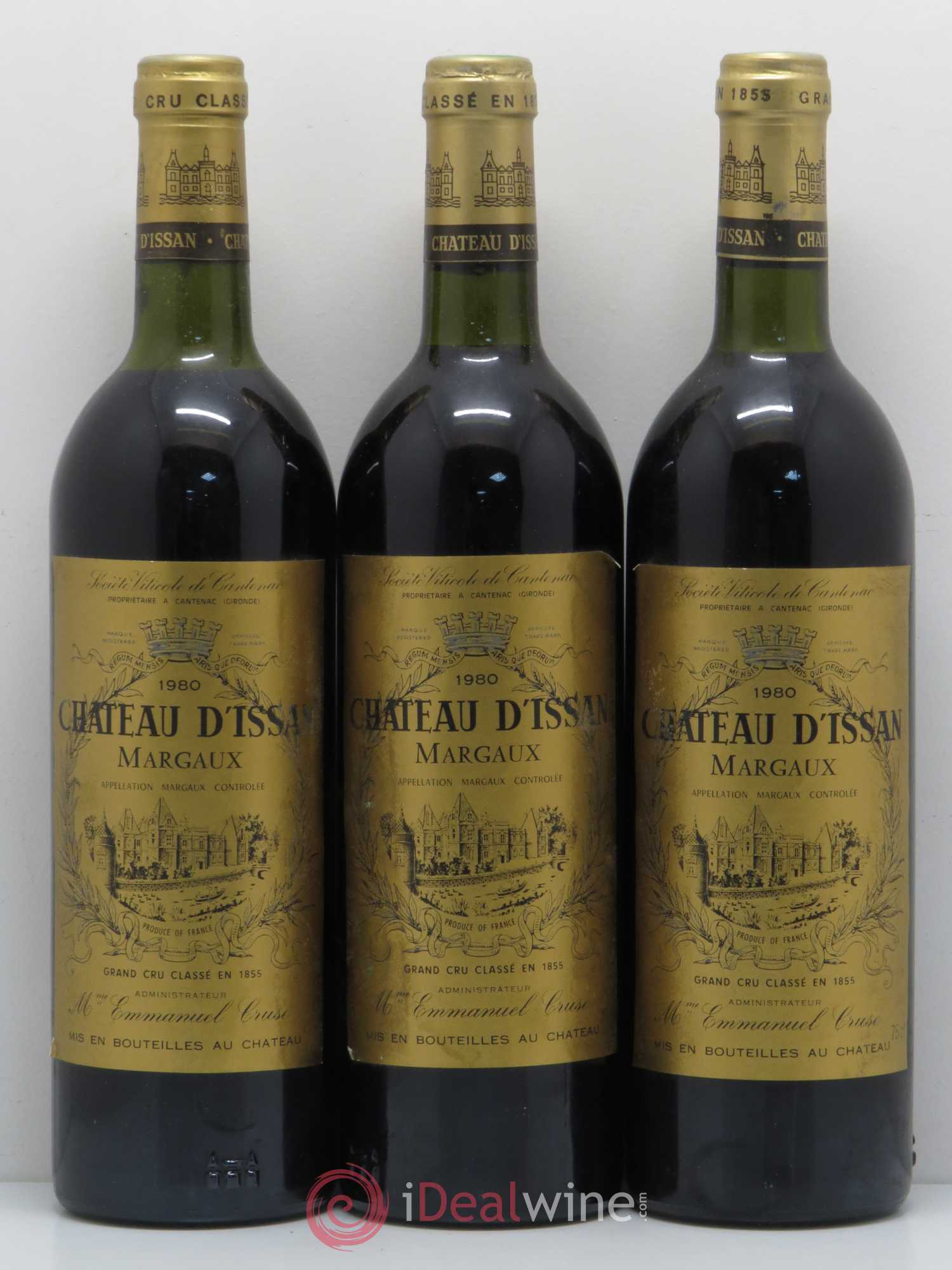 Château d'Issan 3ème Grand Cru Classé 1980 - Lot de 6 bouteilles - 2