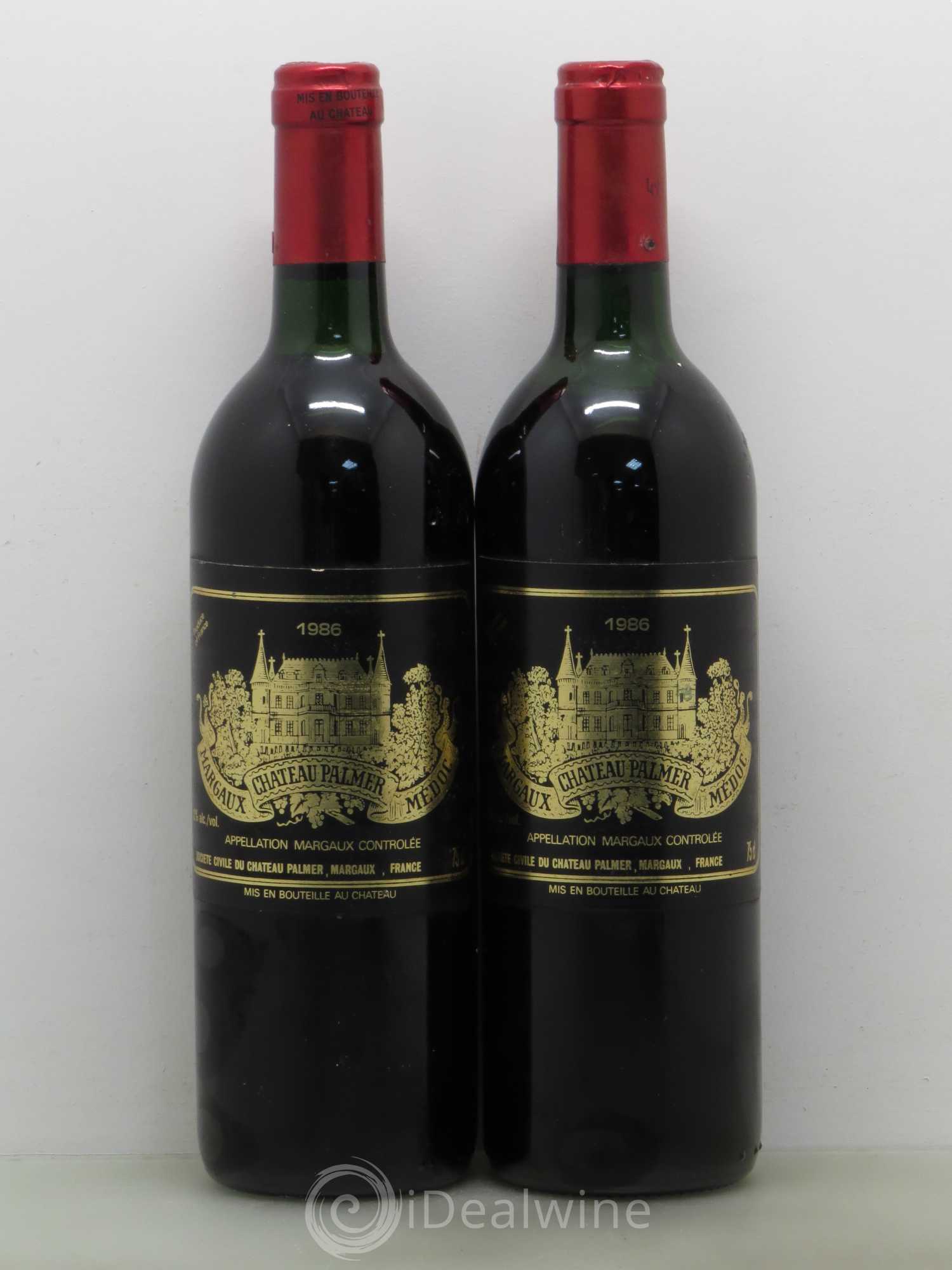 Château Palmer 3ème Grand Cru Classé 1986 - Lot de 2 bouteilles - 0