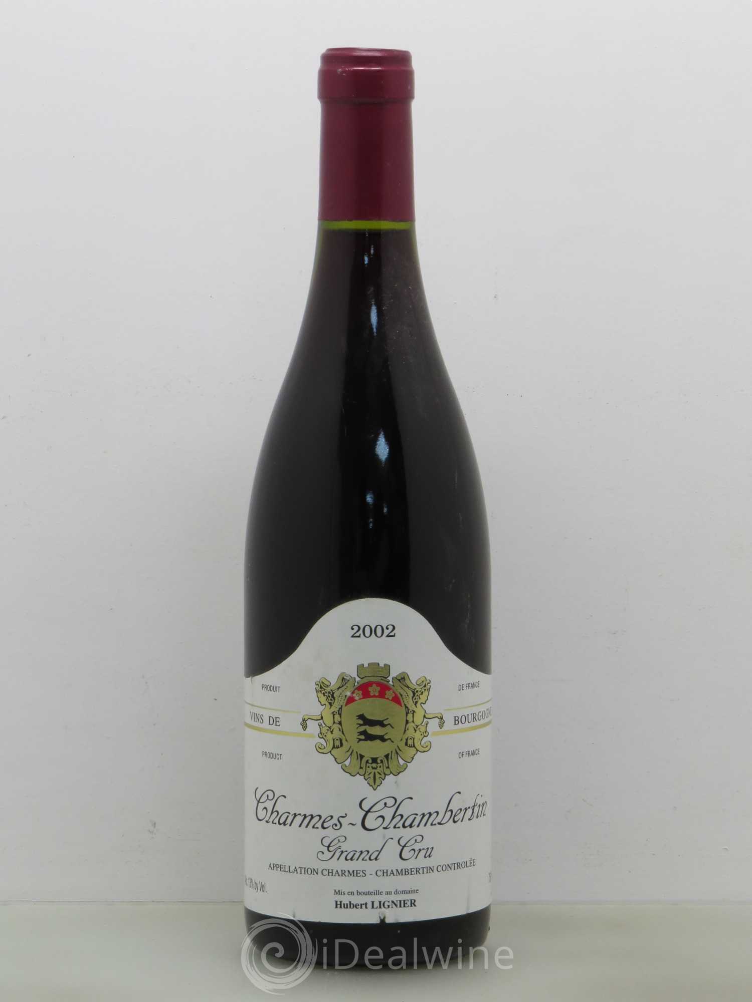 Charmes-Chambertin Grand Cru Hubert Lignier (Domaine) 2002 - Lot de 1 bouteille - 0
