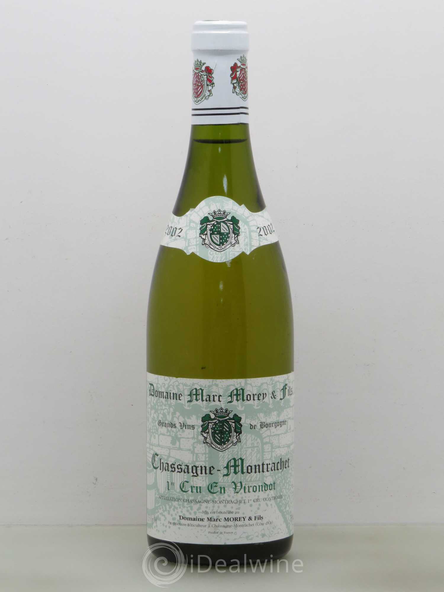 Chassagne-Montrachet 1er Cru En Virondots Marc Morey 2002 - Posten von 1 Flasche - 0