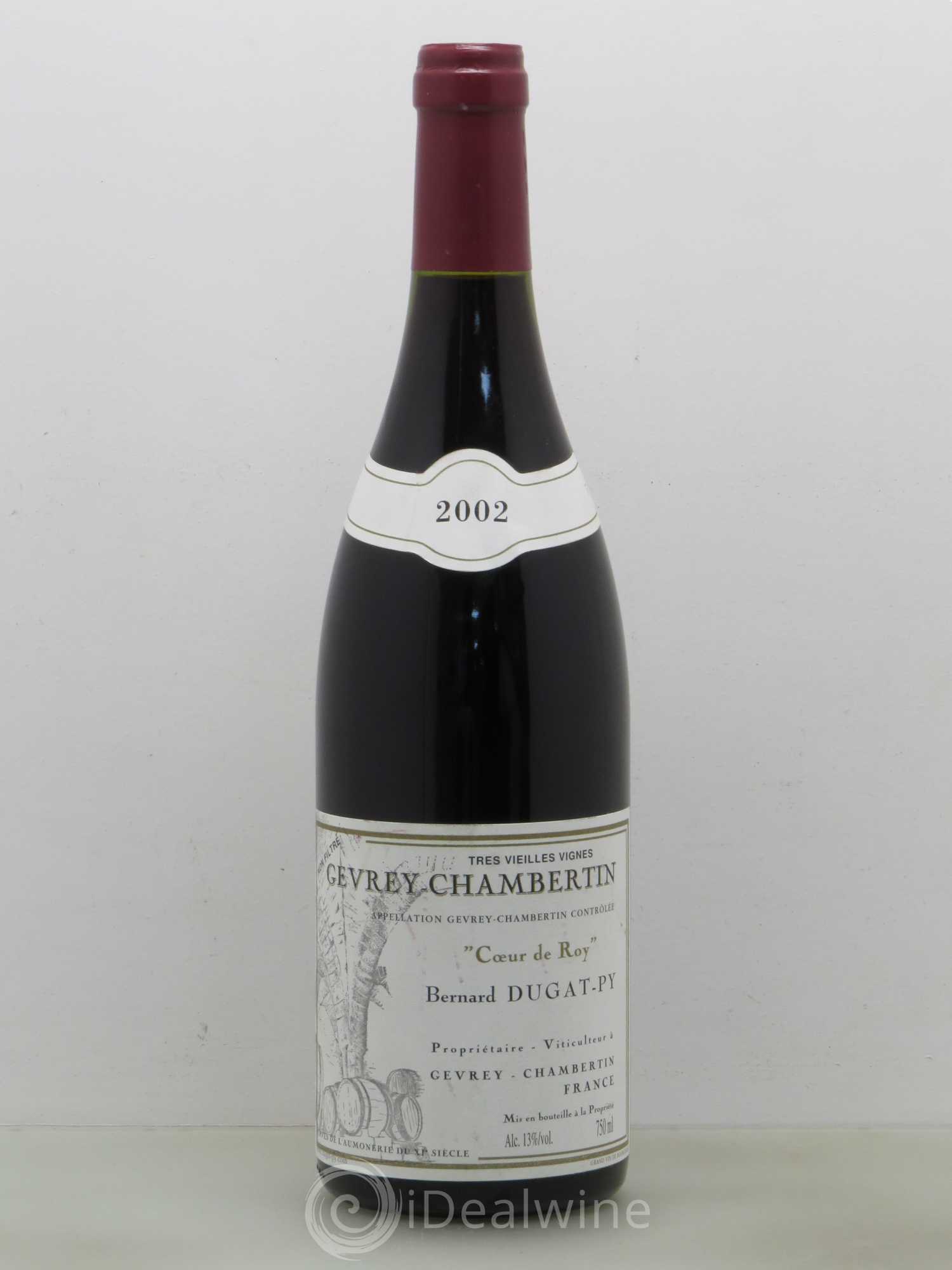 Gevrey-Chambertin Coeur de Roy Très Vieilles Vignes Dugat-Py 2002 - Lot de 1 bouteille - 0