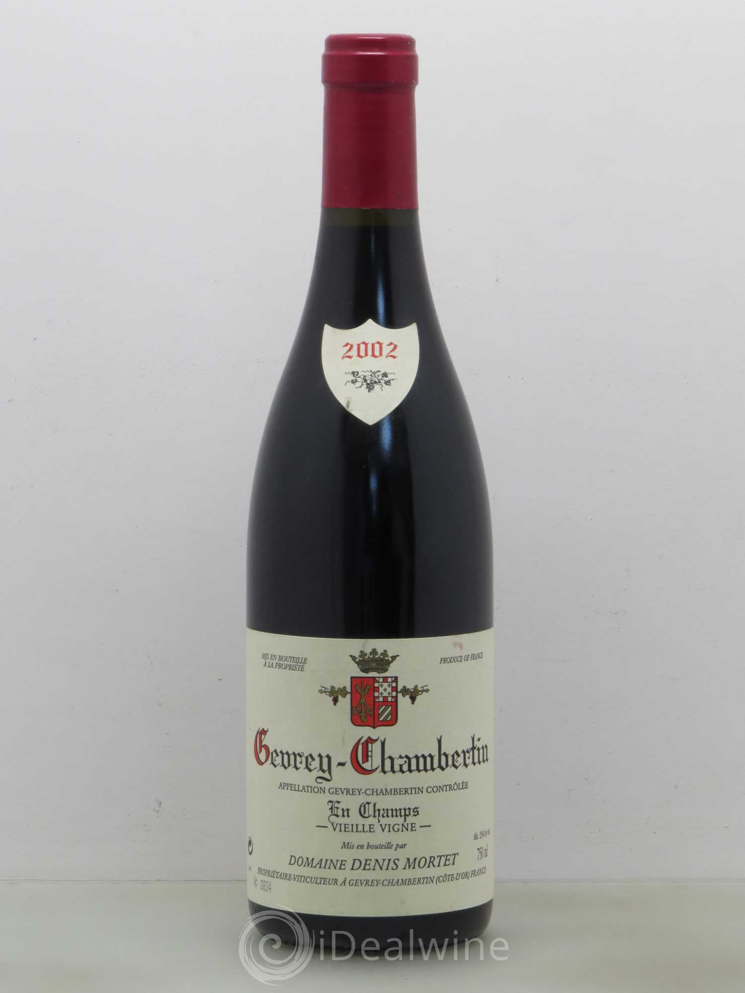 Gevrey-Chambertin En Champs Vieille Vigne Denis Mortet (Domaine) Vieilles vignes 2002 - Lot de 1 bouteille - 0