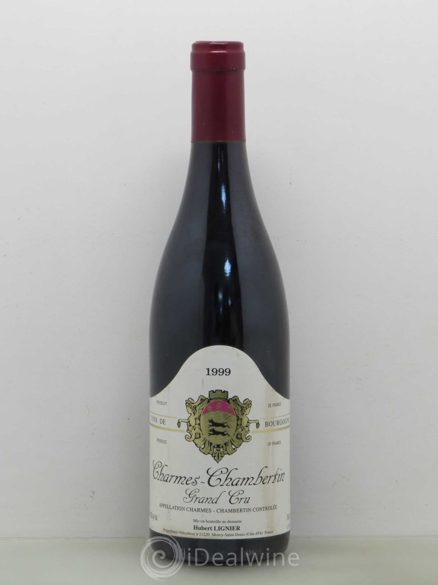 Charmes-Chambertin Grand Cru Hubert Lignier (Domaine) 1999 - Lot de 1 bouteille - 0
