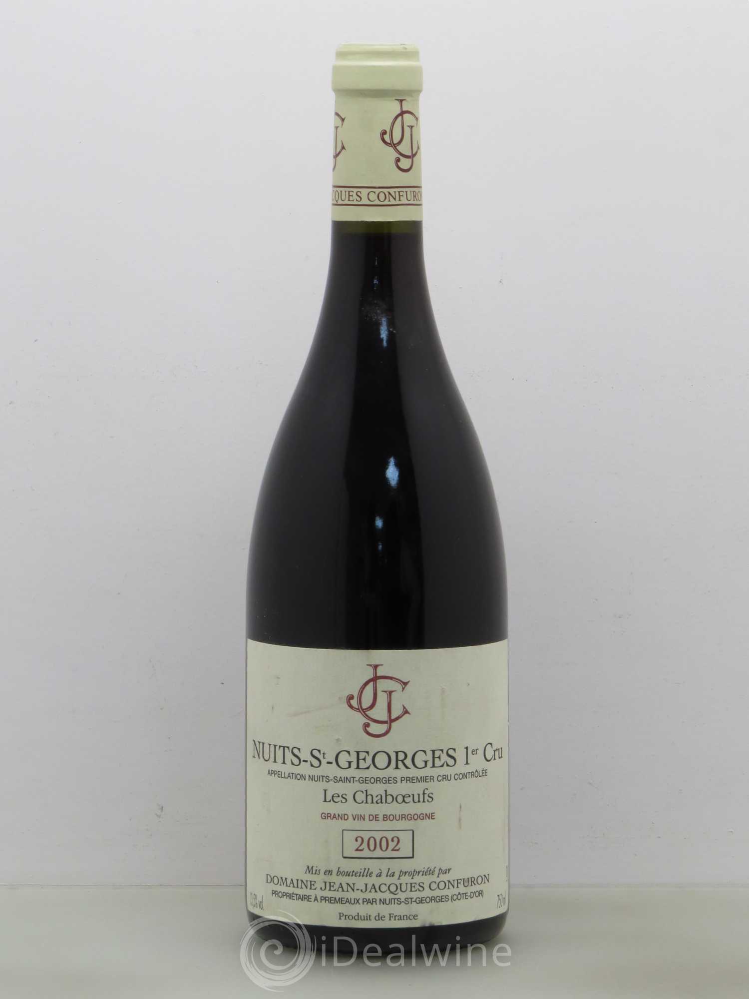 Nuits-Saint-Georges 1er Cru Les Chaboeufs Jean-Jacques Confuron 2002 - Lot de 1 bouteille - 0