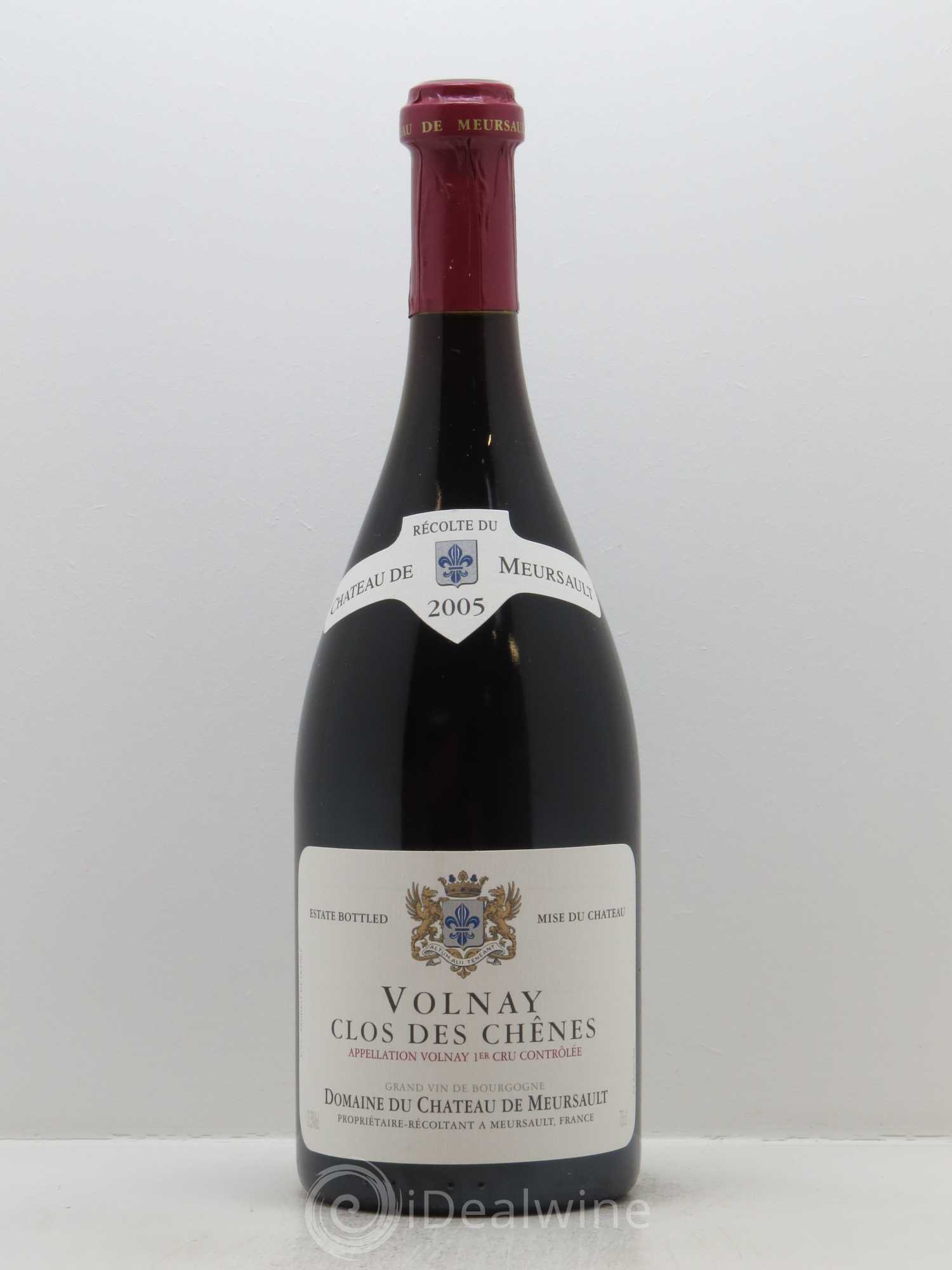 Volnay 1er Cru Clos des Chênes Château de Meursault 2005 - Lot de 1 bouteille - 0