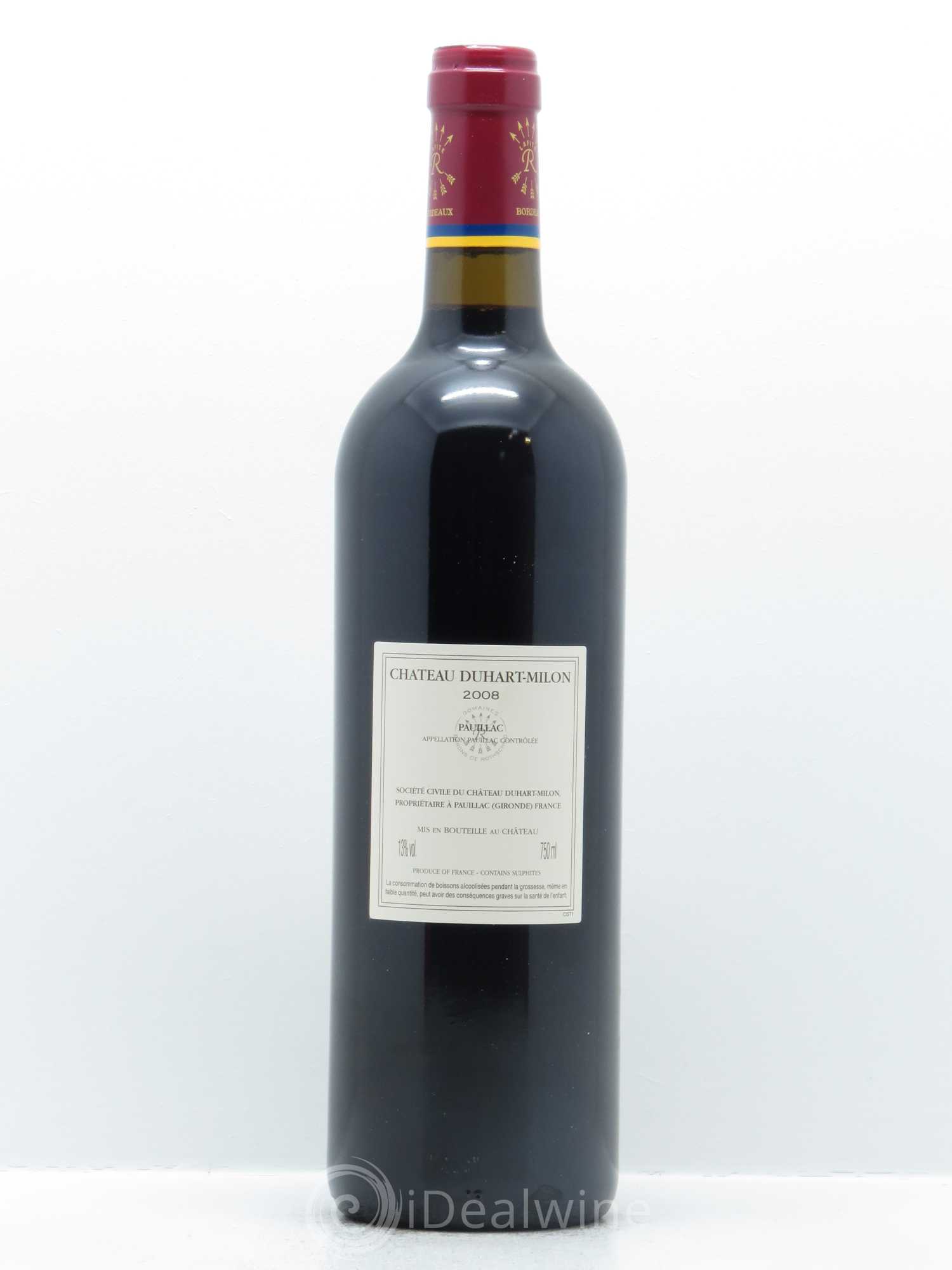 Château Duhart-Milon 4ème Grand Cru Classé 2008 - Lot de 1 bouteille - 1
