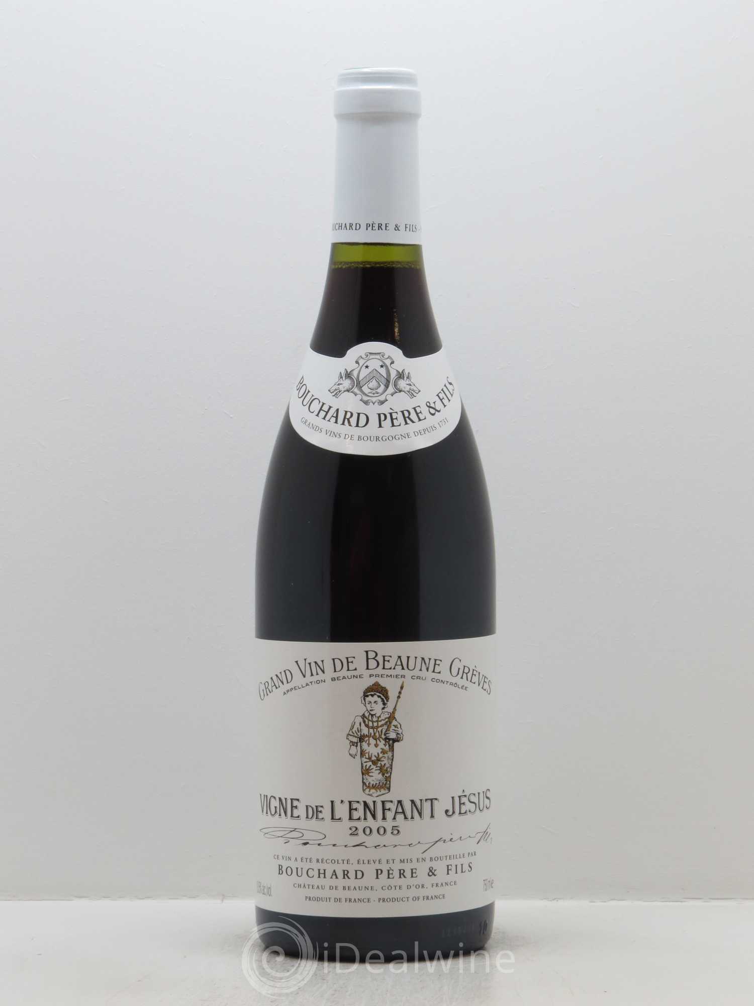 Beaune 1er Cru Grèves - Vigne de l'Enfant Jésus Bouchard Père & Fils 2005 - Lot de 1 bouteille - 0
