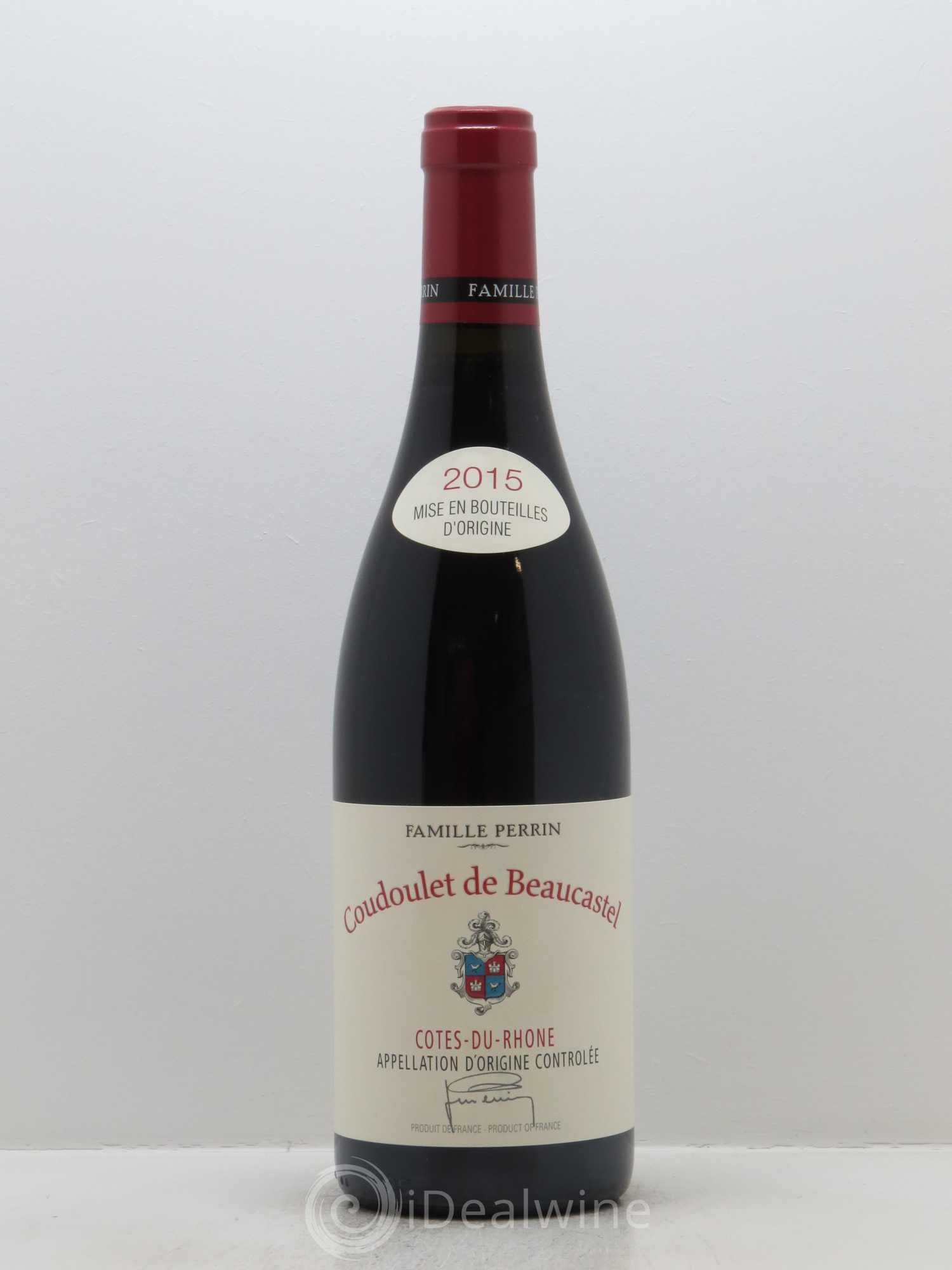 Côtes-du-Rhône Coudoulet de Beaucastel Famille Perrin 2015 - Lot de 1 bouteille - 0