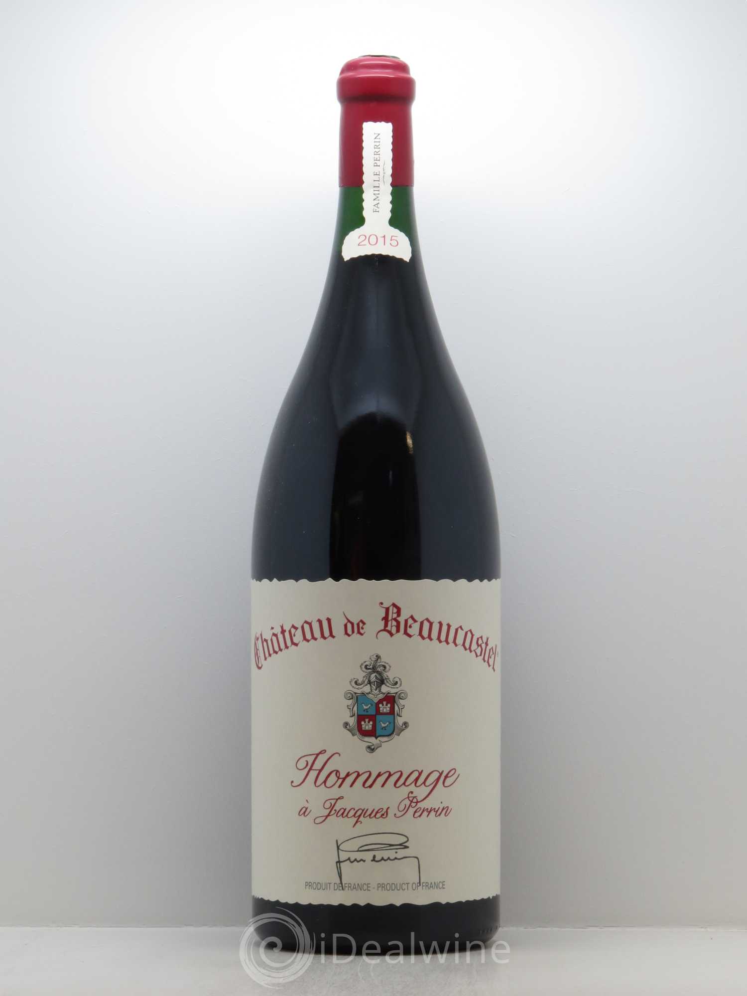 Châteauneuf-du-Pape Château de Beaucastel Hommage à Jacques Perrin Famille Perrin 2015 - Lot de 1 jeroboam - 0