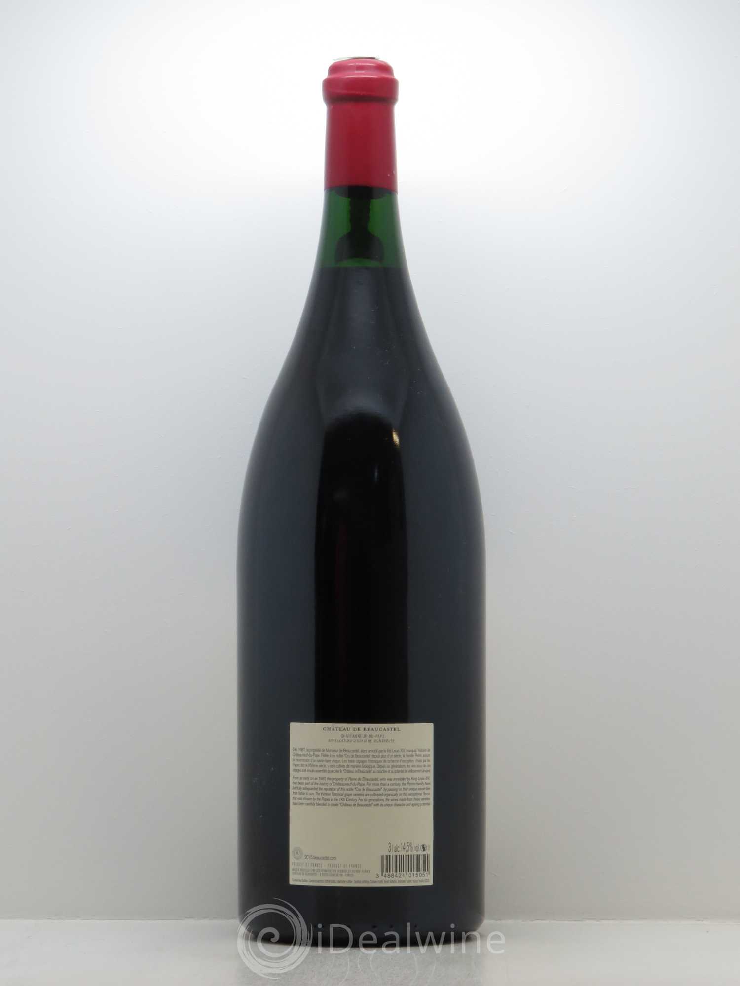 Châteauneuf-du-Pape Château de Beaucastel Famille Perrin 2015 - Lot de 1 jeroboam - 1