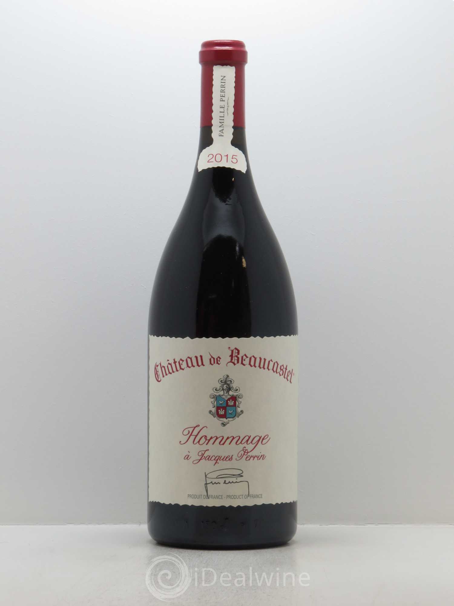 Châteauneuf-du-Pape Château de Beaucastel Hommage à Jacques Perrin Famille Perrin 2015 - Lot de 1 magnum - 0