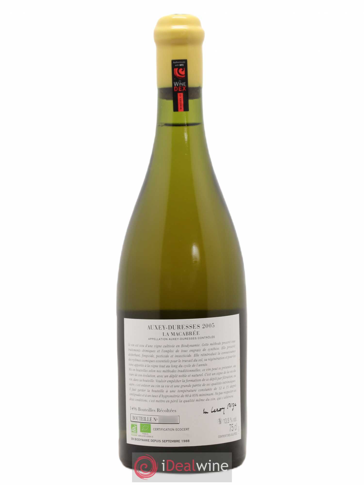 Auxey-Duresses La Macabrée d'Auvenay (Domaine) 2005 - Lot de 1 bouteille - 1