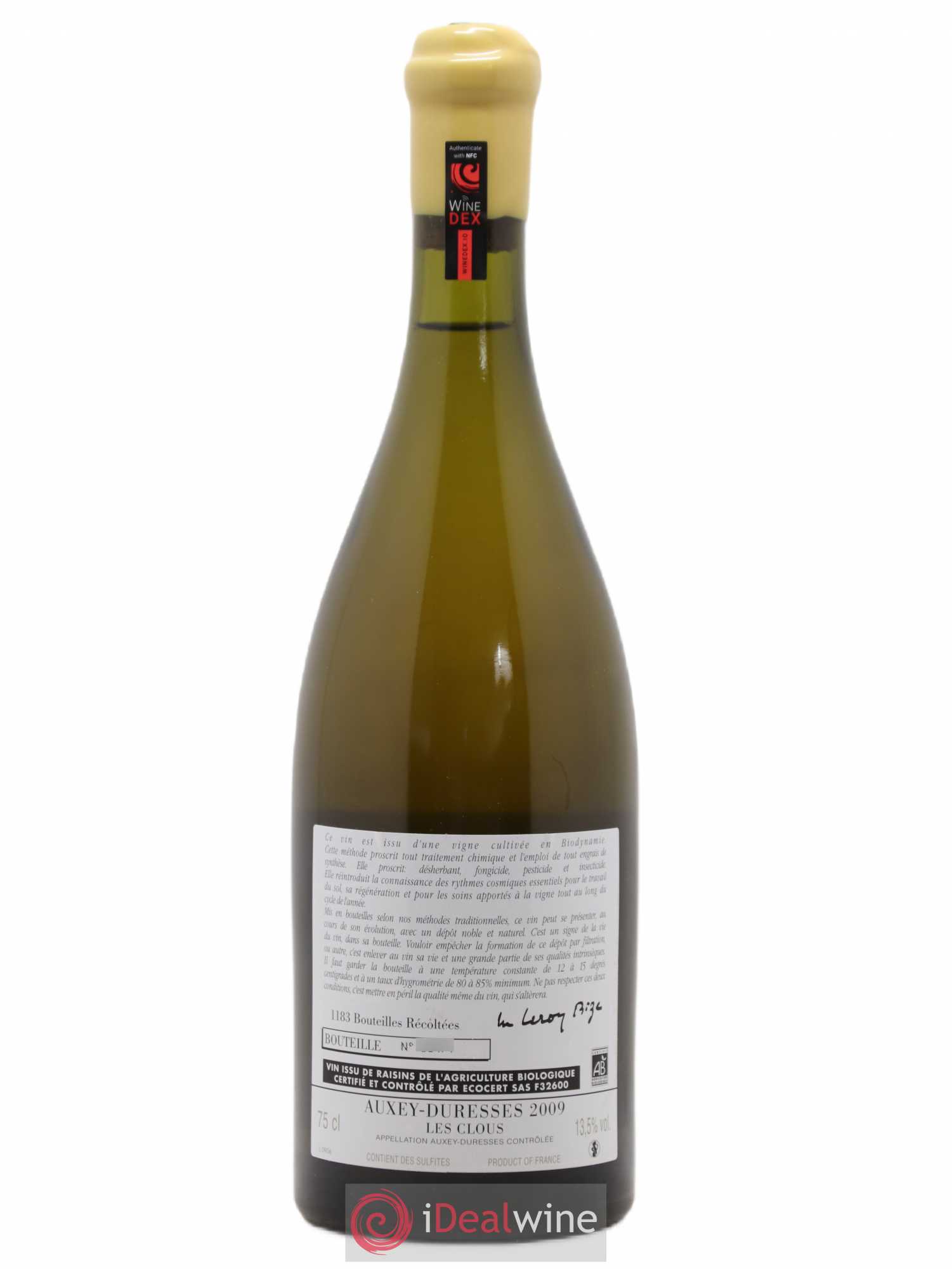 Auxey-Duresses Les Clous d'Auvenay (Domaine) 2009 - Lot de 1 bouteille - 1