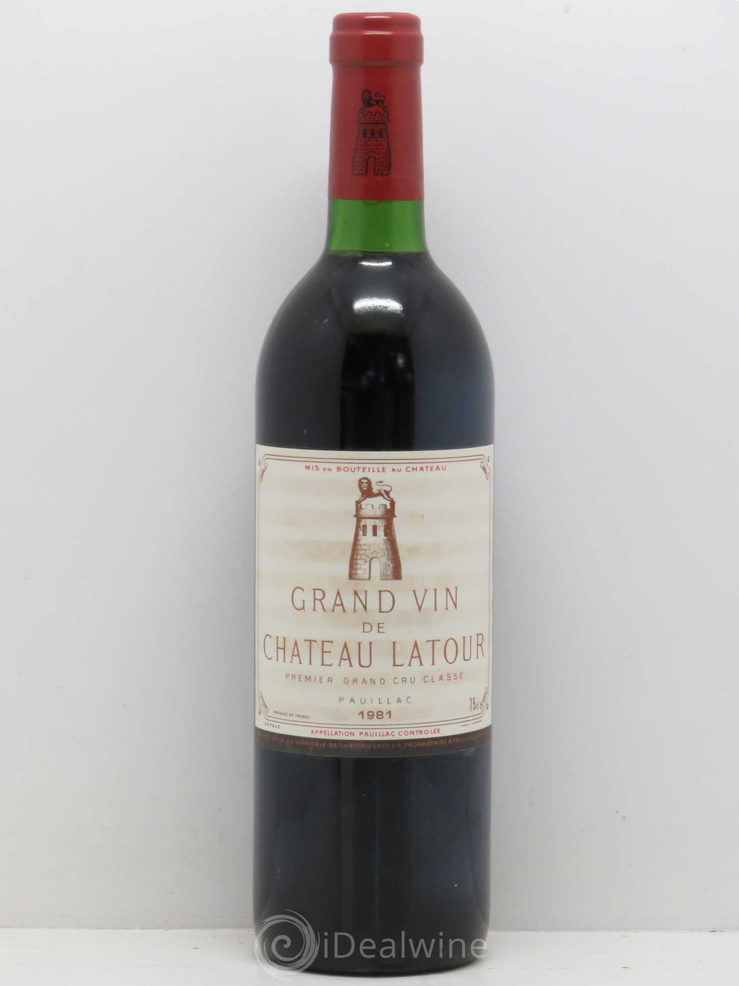 Château Latour 1er Grand Cru Classé 1981 - Lot de 1 bouteille - 0