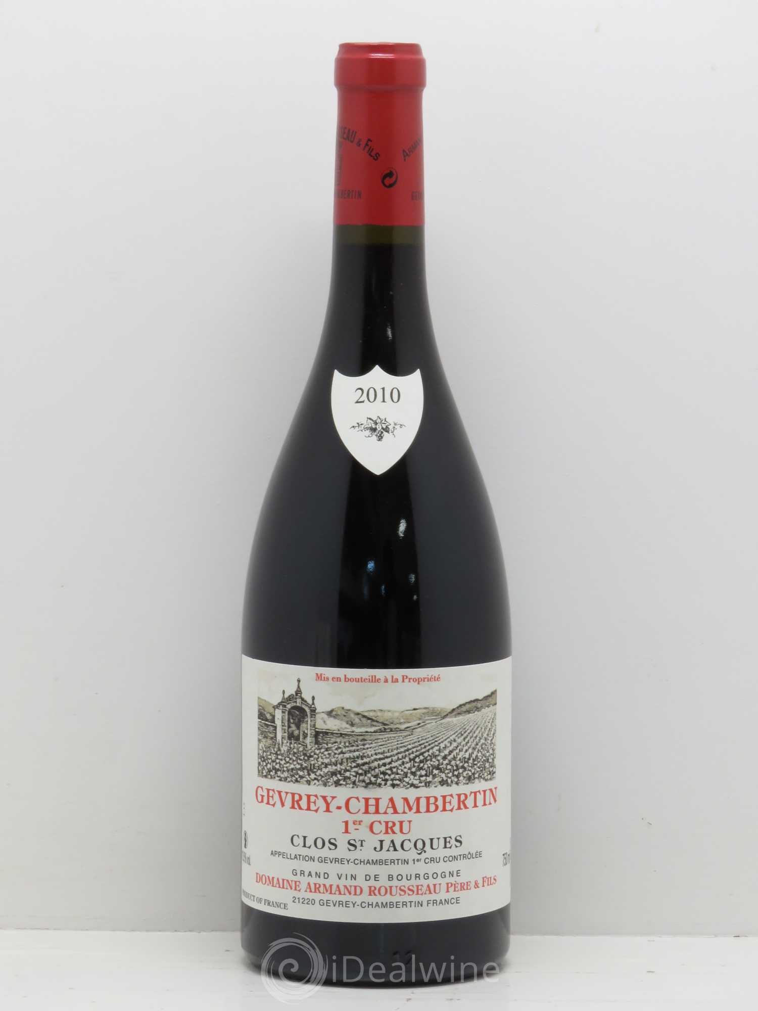 Gevrey-Chambertin 1er Cru Clos Saint-Jacques Armand Rousseau (Domaine) 2010 - Lot de 1 bouteille - 0