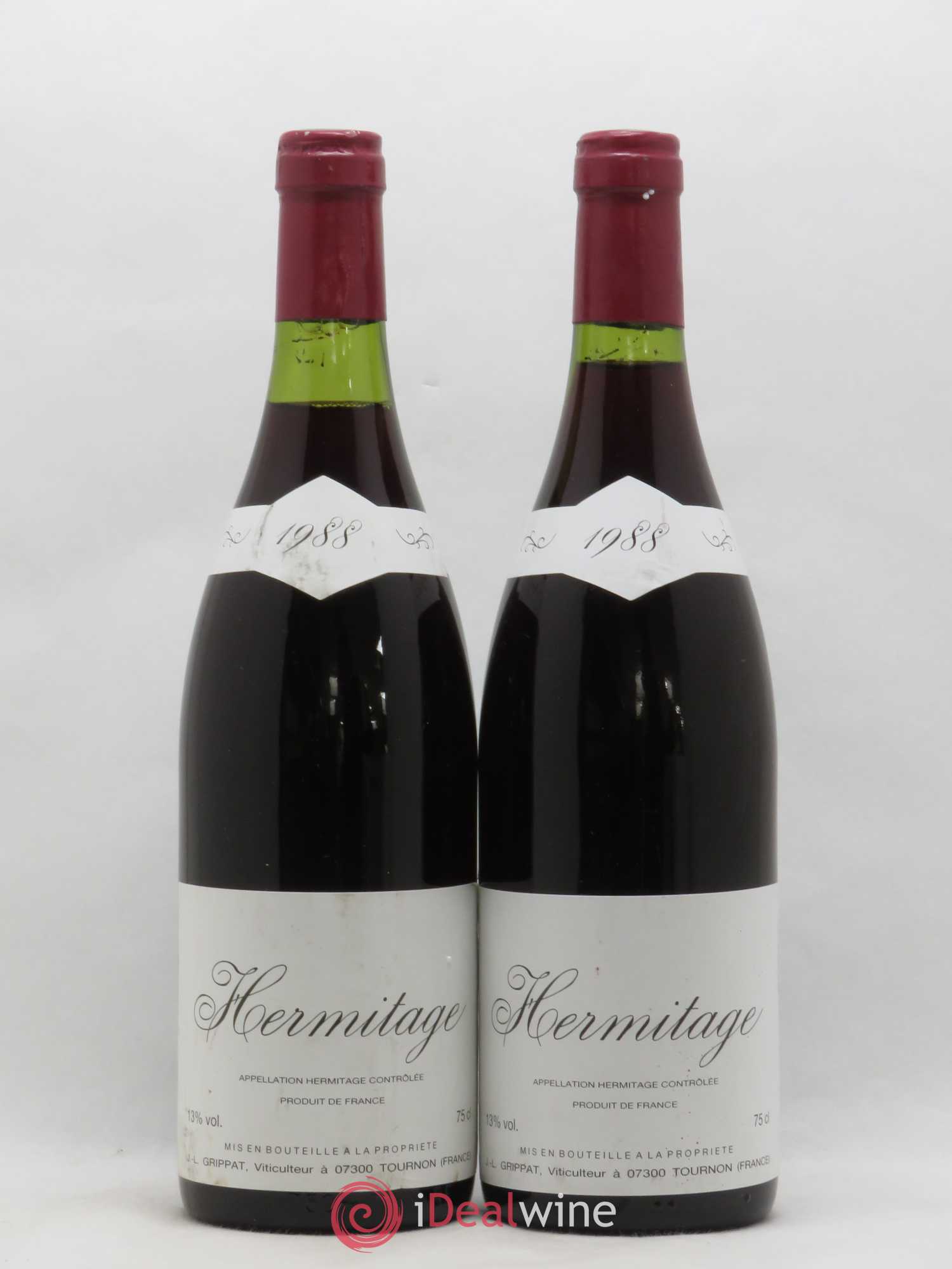 Hermitage Jean Louis Grippat 1988 - Posten von 2 Flaschen - 0