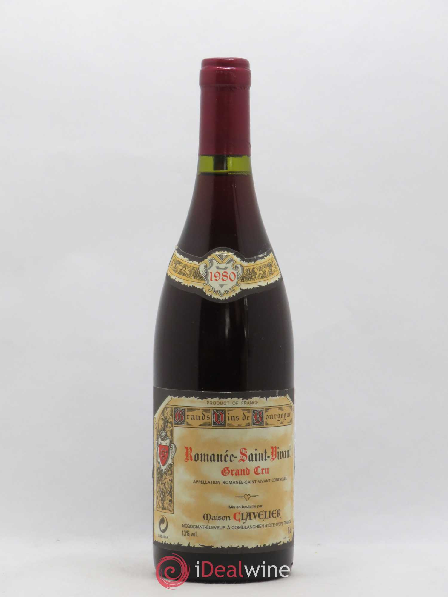Romanée-Saint-Vivant Grand Cru Maison Clavelier 1980 - Lot de 1 bouteille - 0