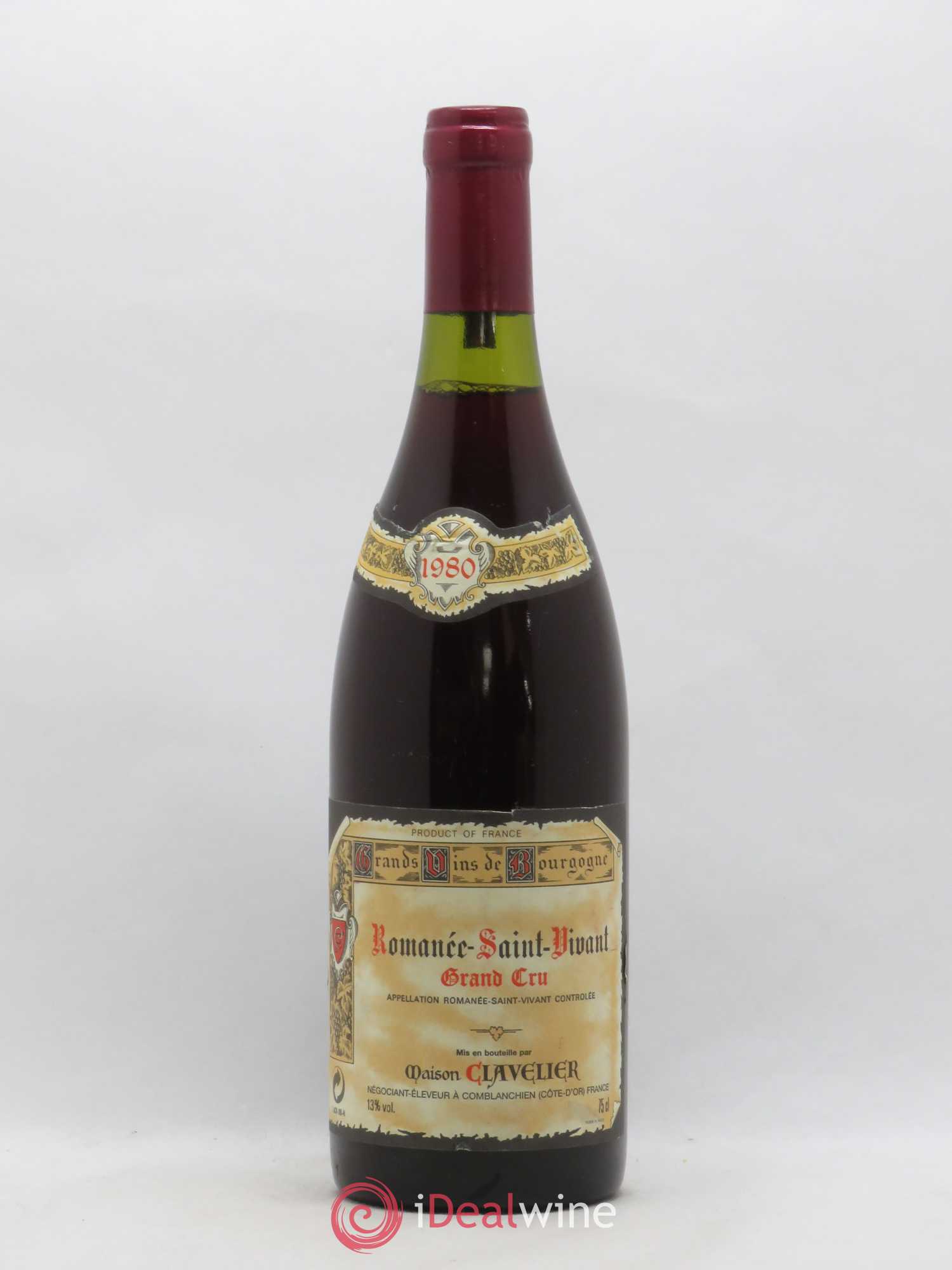 Romanée-Saint-Vivant Grand Cru Domaine Clavelier 1980 - Lot de 1 bouteille - 0
