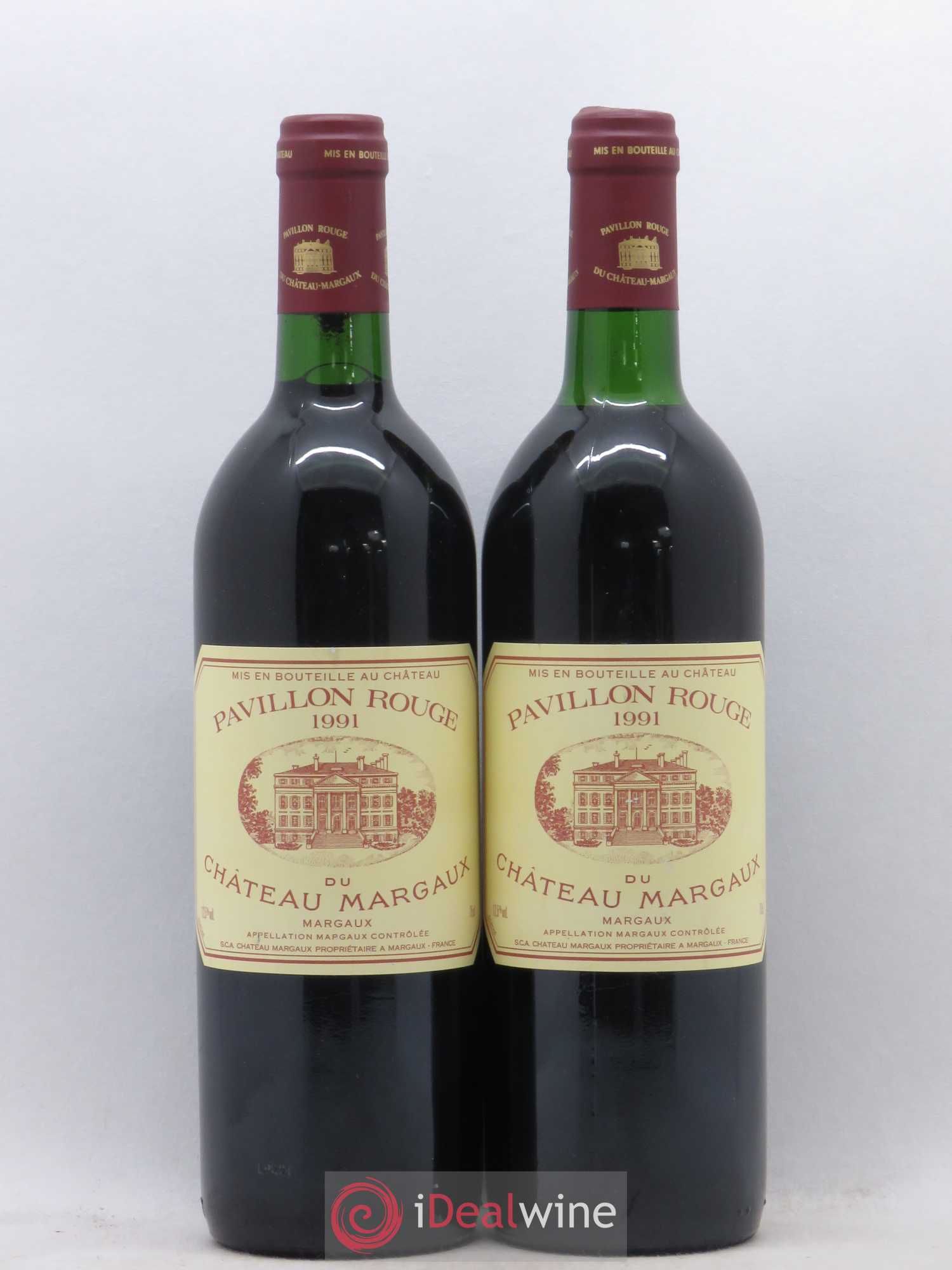 Pavillon Rouge du Château Margaux Second Vin 1991 - Lot de 2 bouteilles - 0