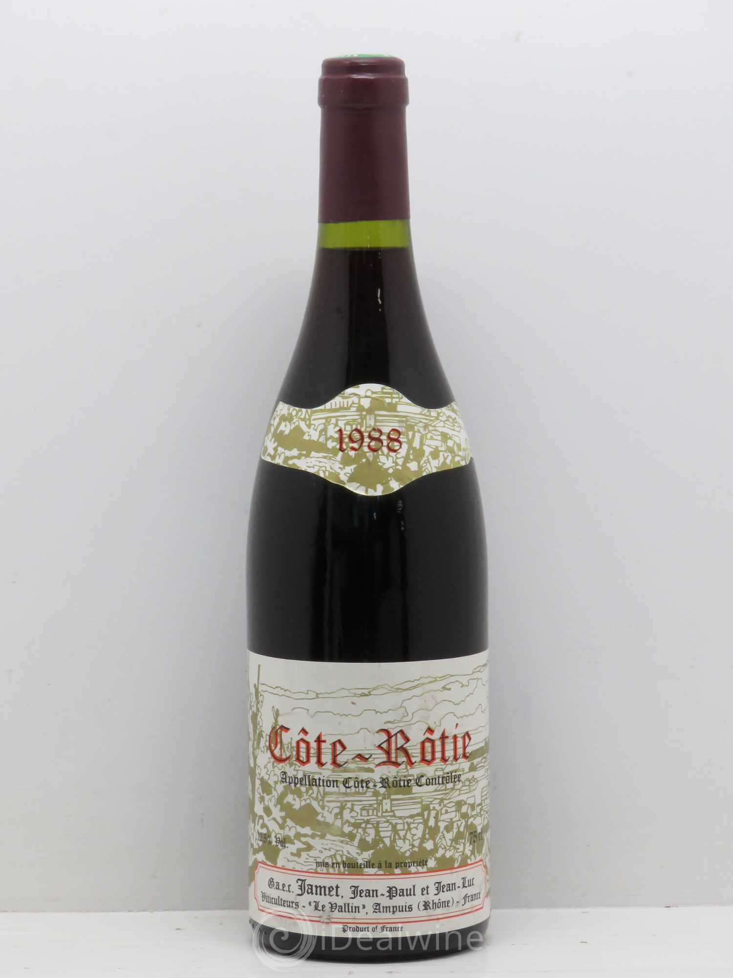 Côte-Rôtie Jamet (Domaine) 1988 - Lot de 1 bouteille - 0