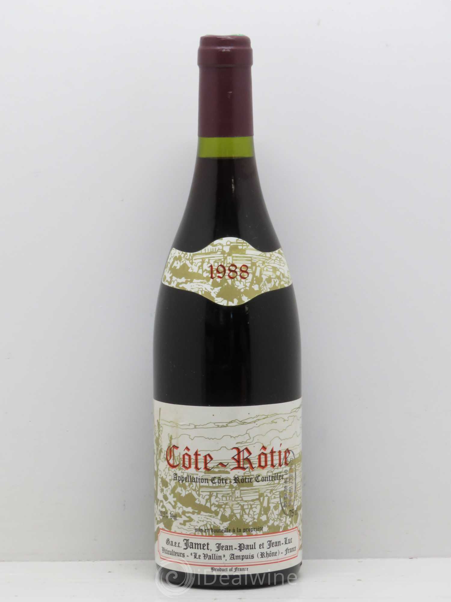 Côte-Rôtie Jamet (Domaine) 1988 - Lot de 1 bouteille - 0