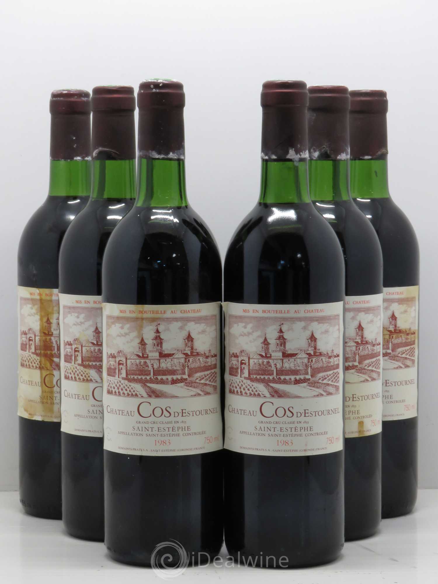 Cos d'Estournel 2ème Grand Cru Classé 1983 - Lot de 6 bouteilles - 0