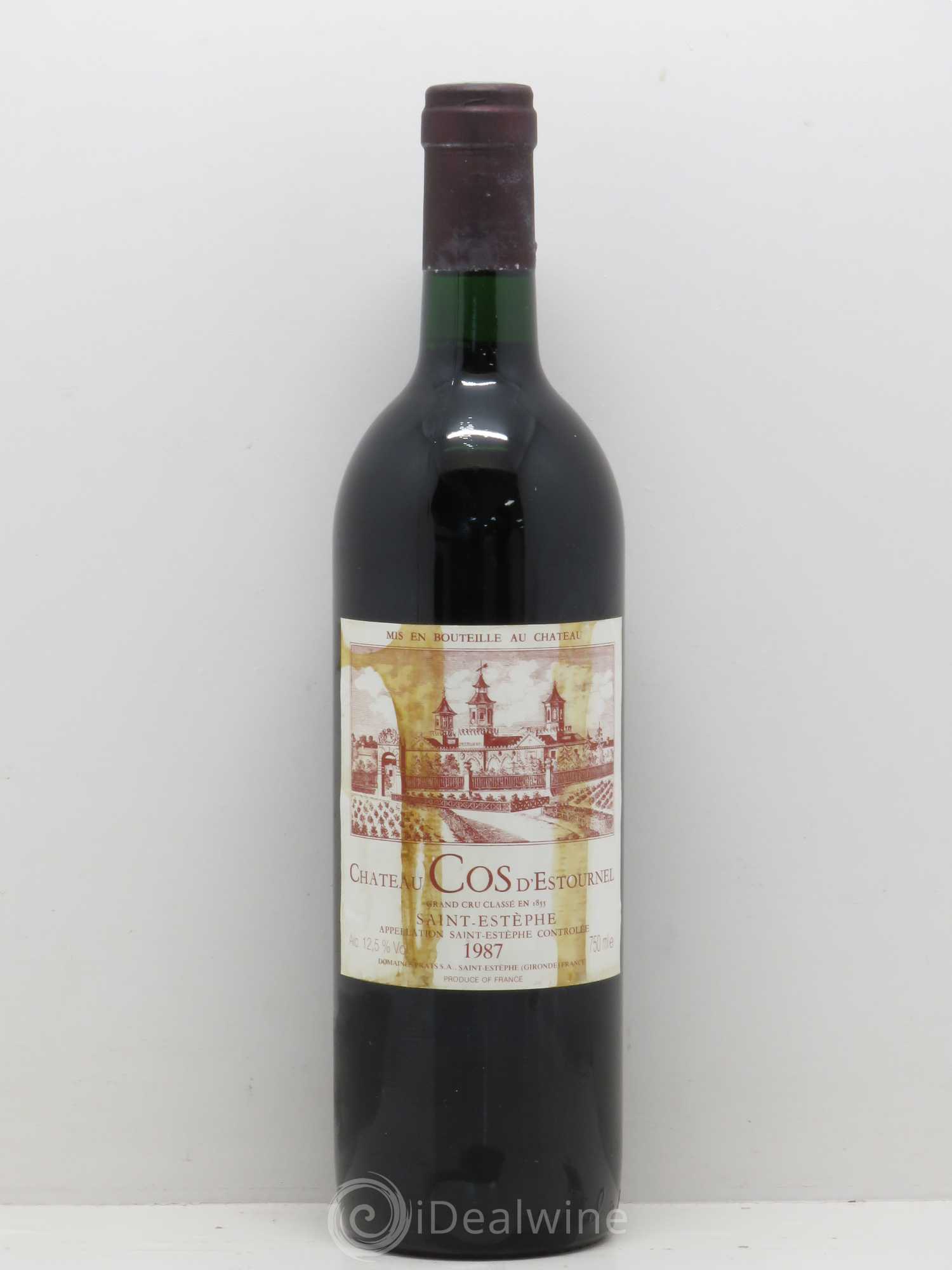Cos d'Estournel 2ème Grand Cru Classé 1987 - Lot de 1 bouteille - 0