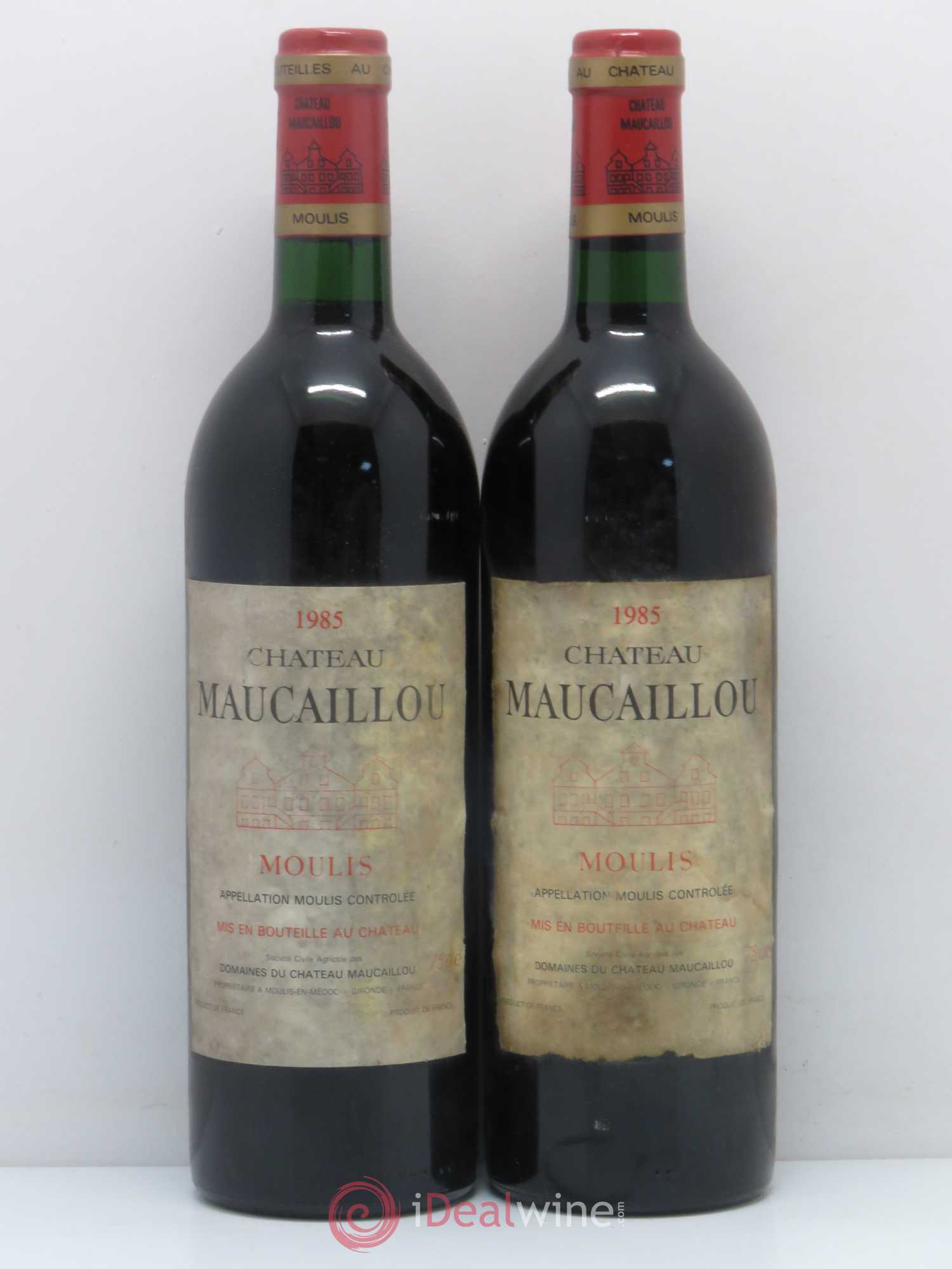 Château Maucaillou 1985 - Lot de 2 bouteilles - 0